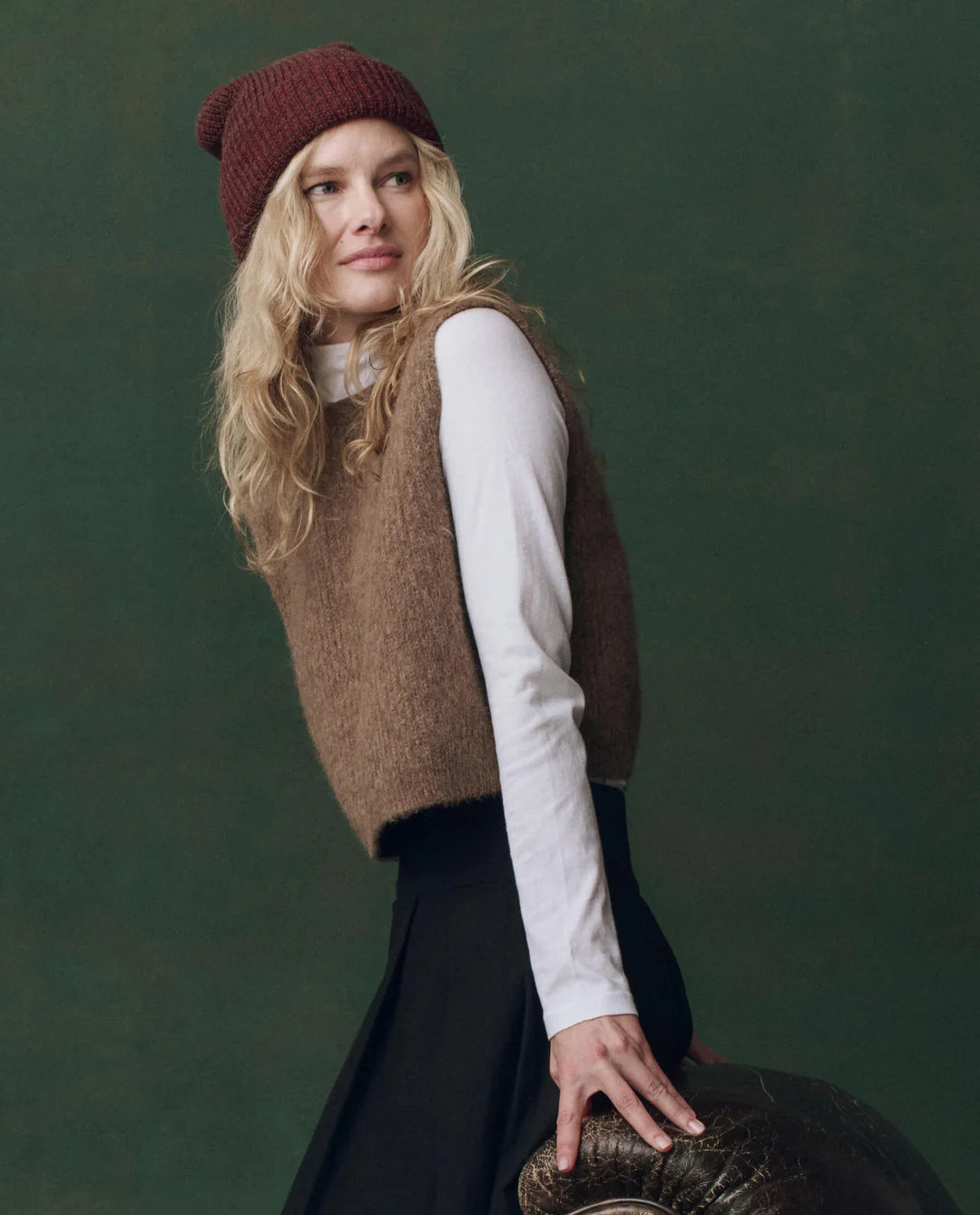 The Brushed Melange Sweater - Doe