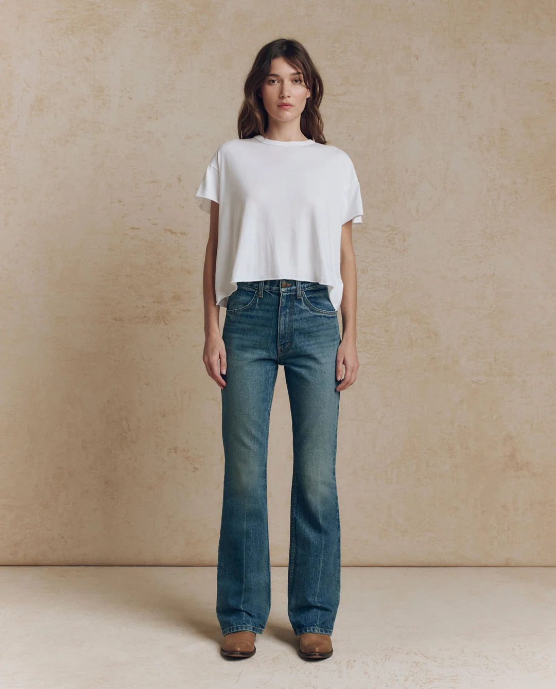 The Smith High-Rise Slim Bell Jean - Fairfield Wash with Bleached Crease