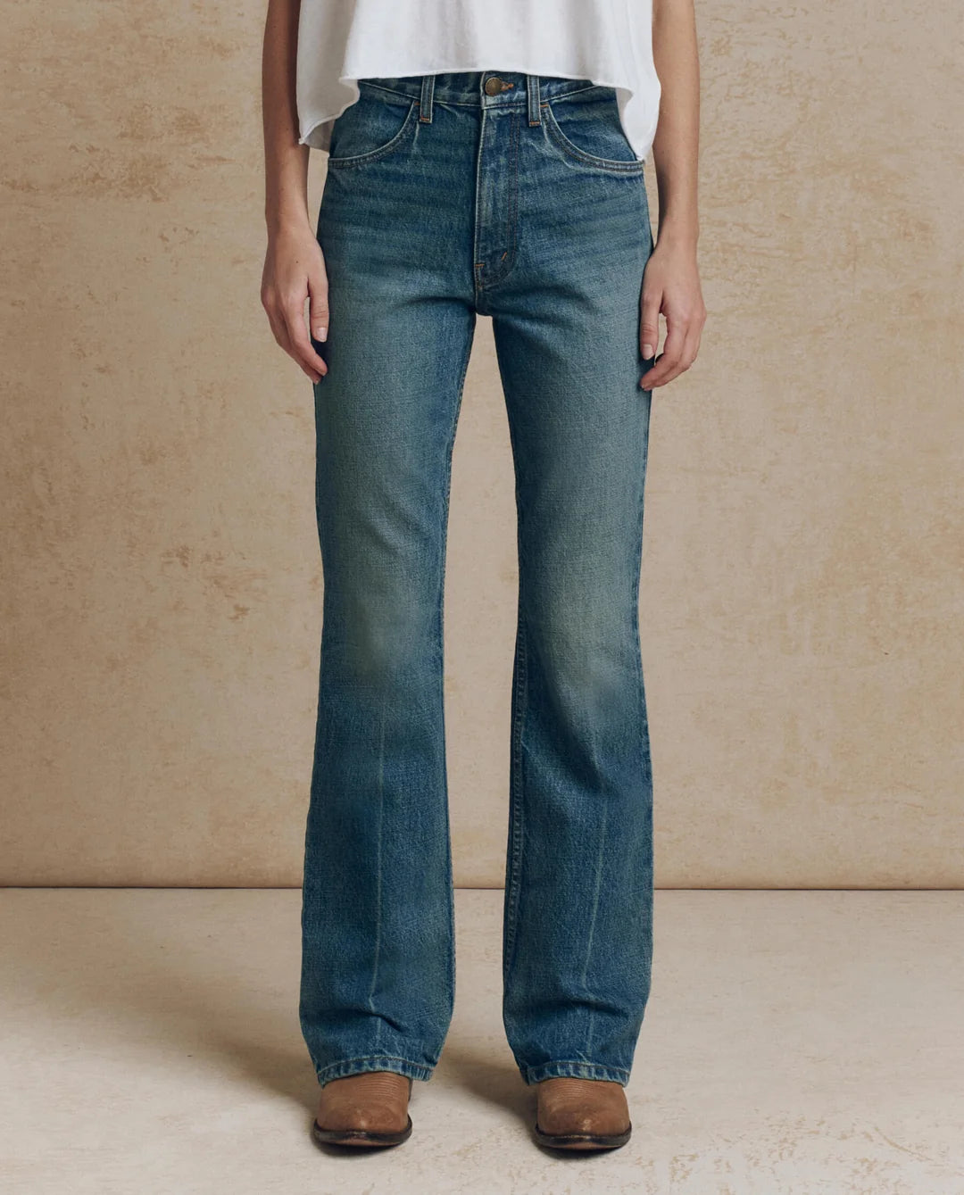 The Smith High-Rise Slim Bell Jean - Fairfield Wash with Bleached Crease