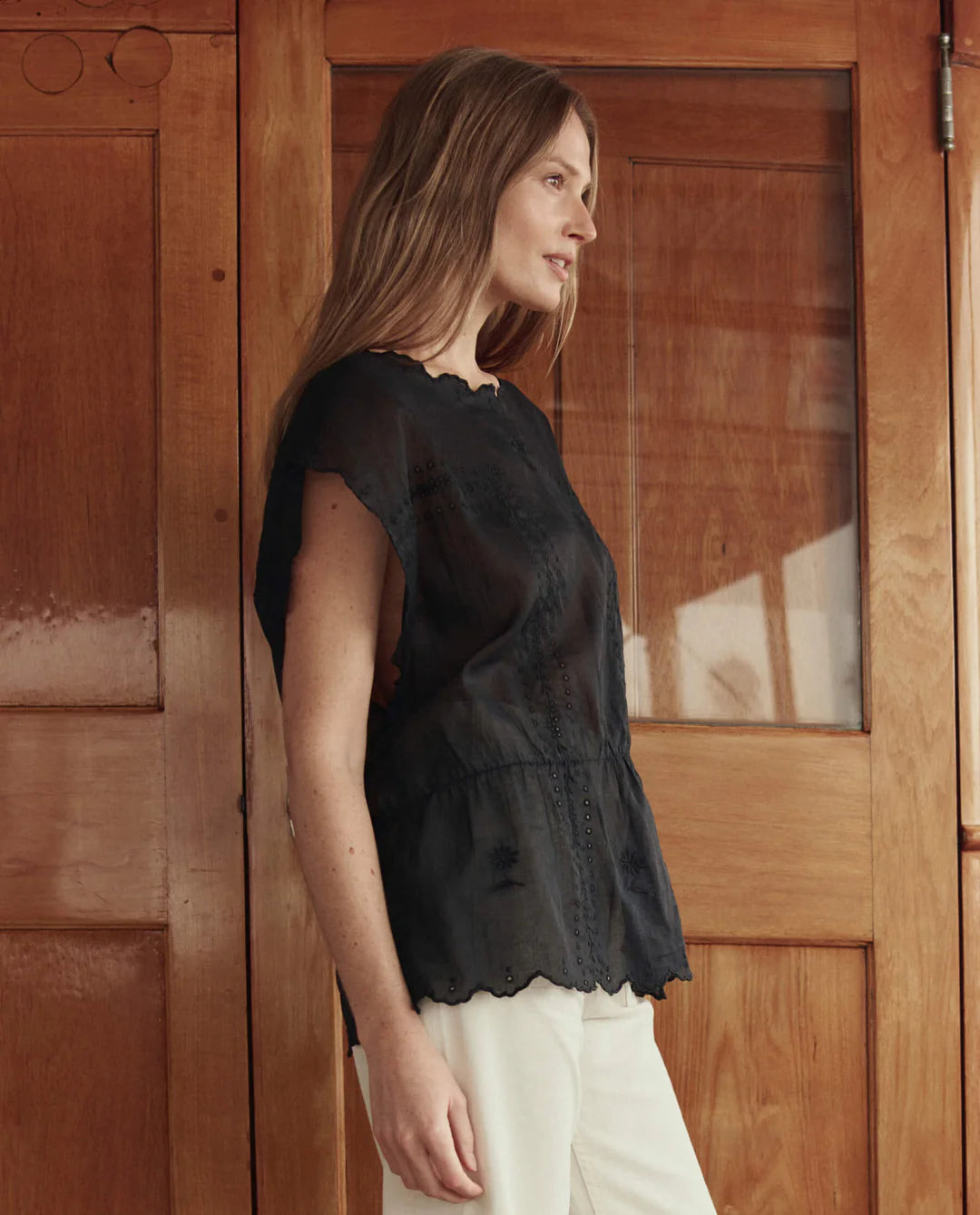 The Eyelet Tunic - Black