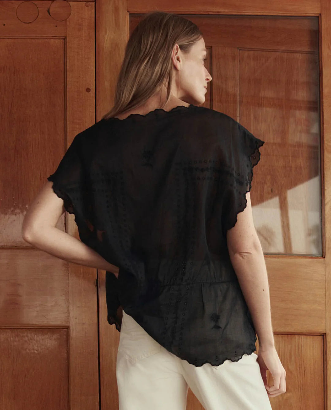 The Eyelet Tunic - Black