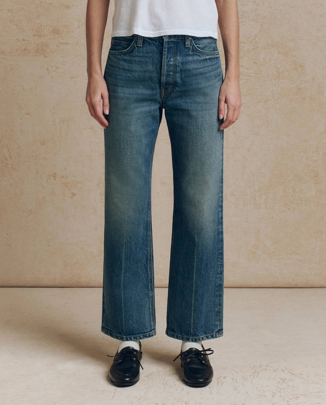 The Wayne Jean - Fairfield Wash With Bleach Crease