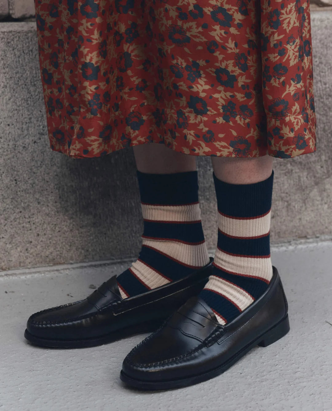 The Colligate Sock - Navy