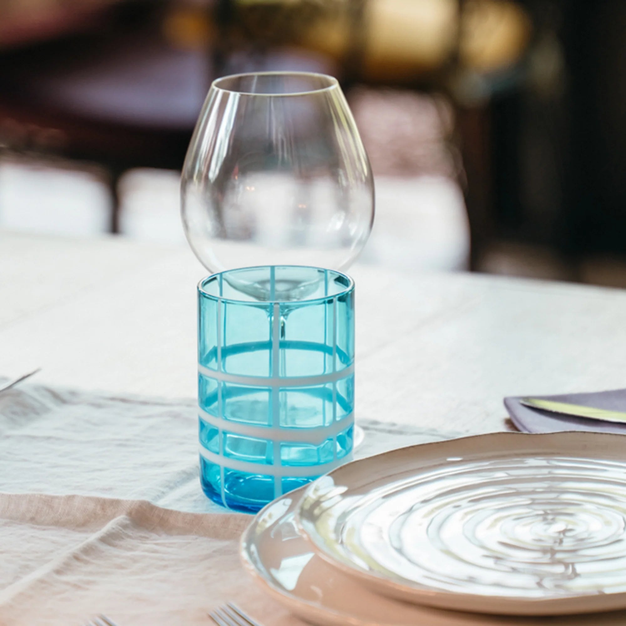 Twiddle Tumbler Set/4 - Aquamarine