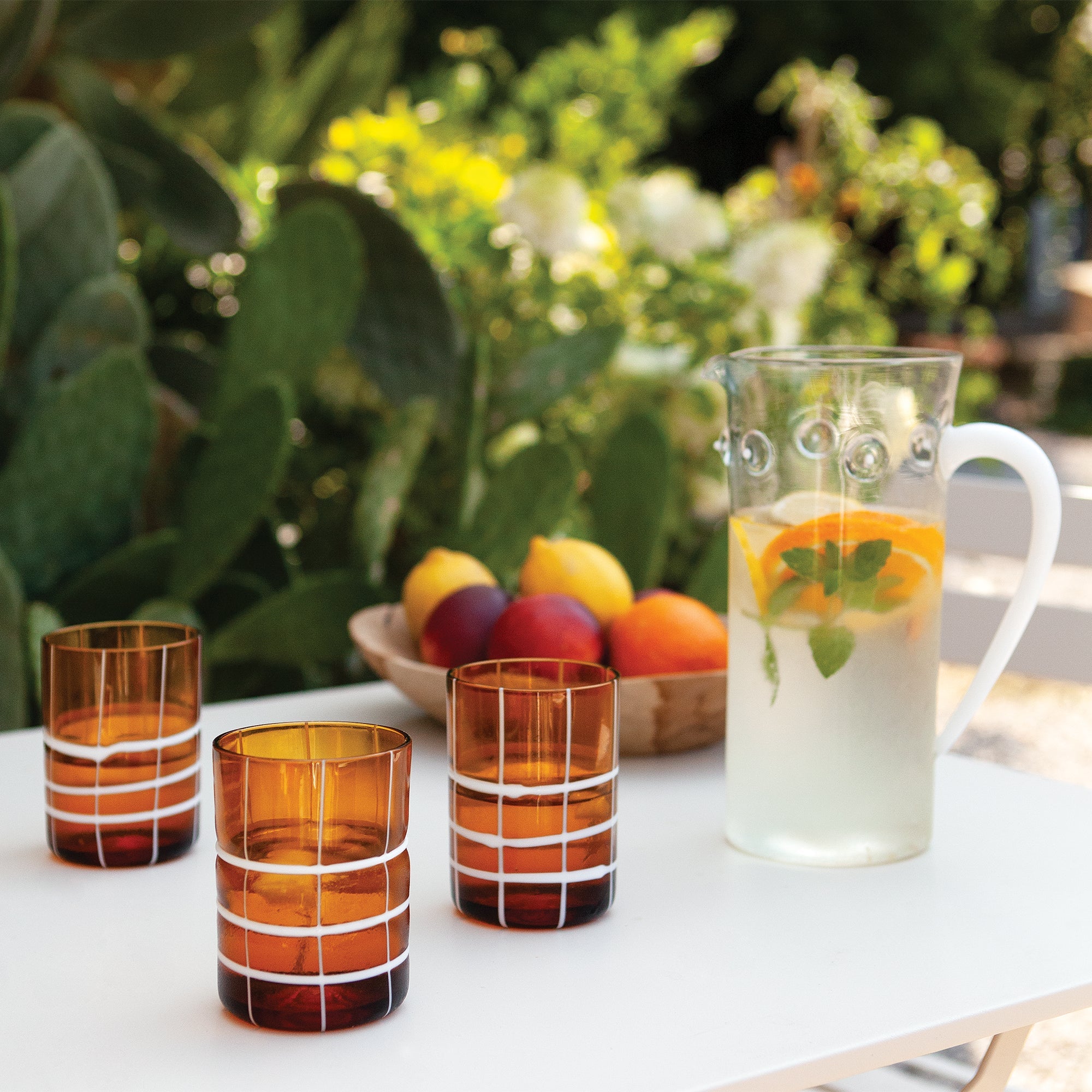 Twiddle Tumbler Set/4 - Amber