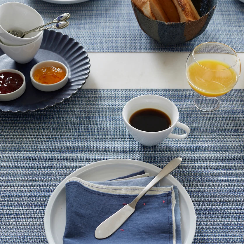 Mini Basketweave Placemat - Periwinkle