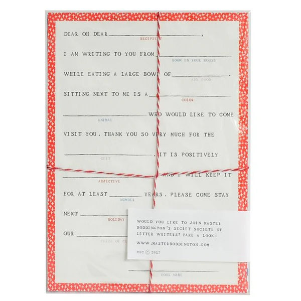 Fill in the Blank Postcards