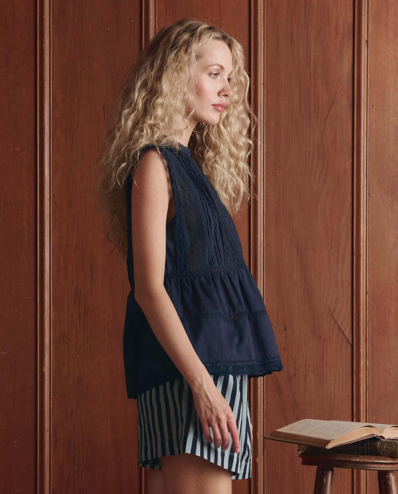 The Sonnet Top - Navy