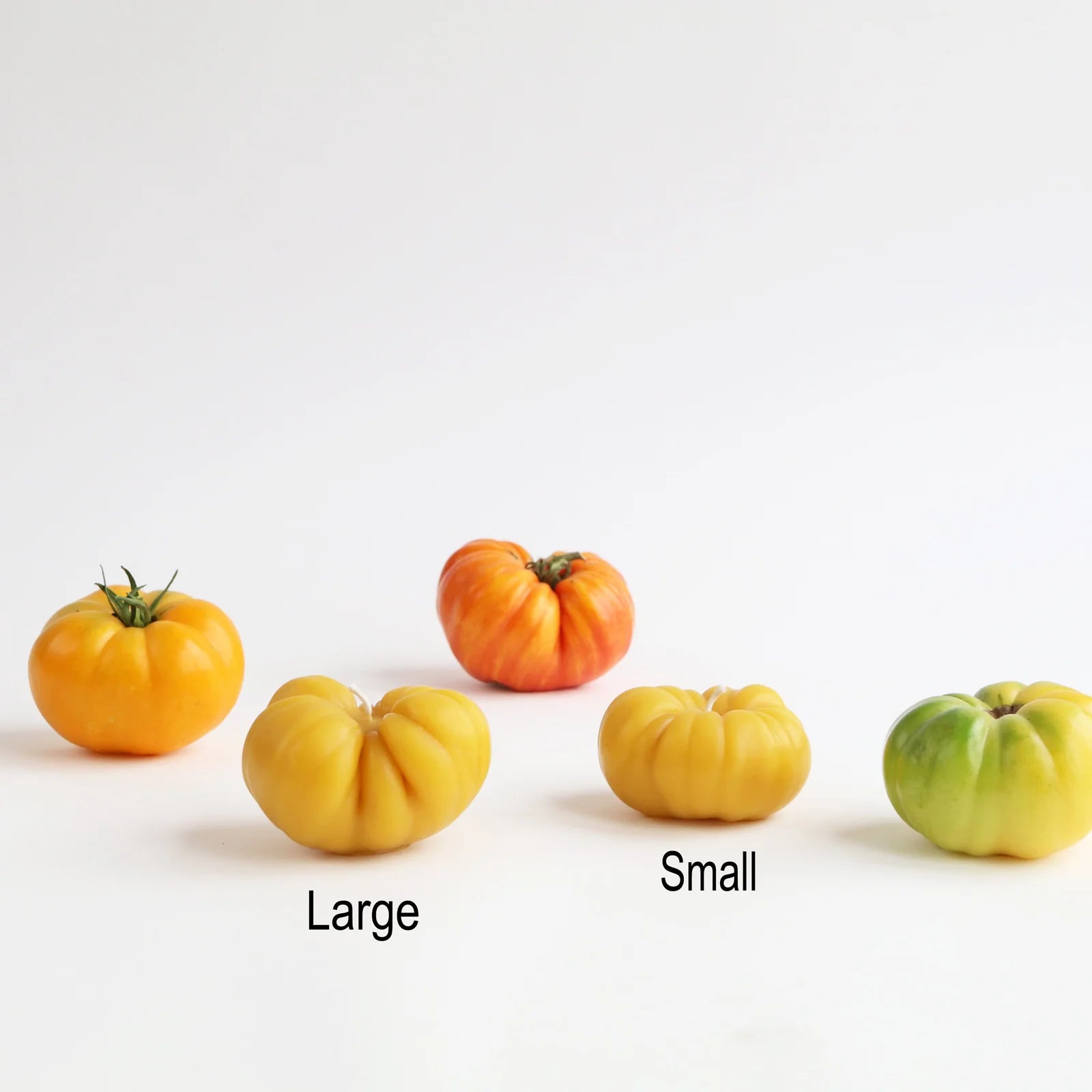 Small Heirloom Tomato Beeswax Candle - Orange