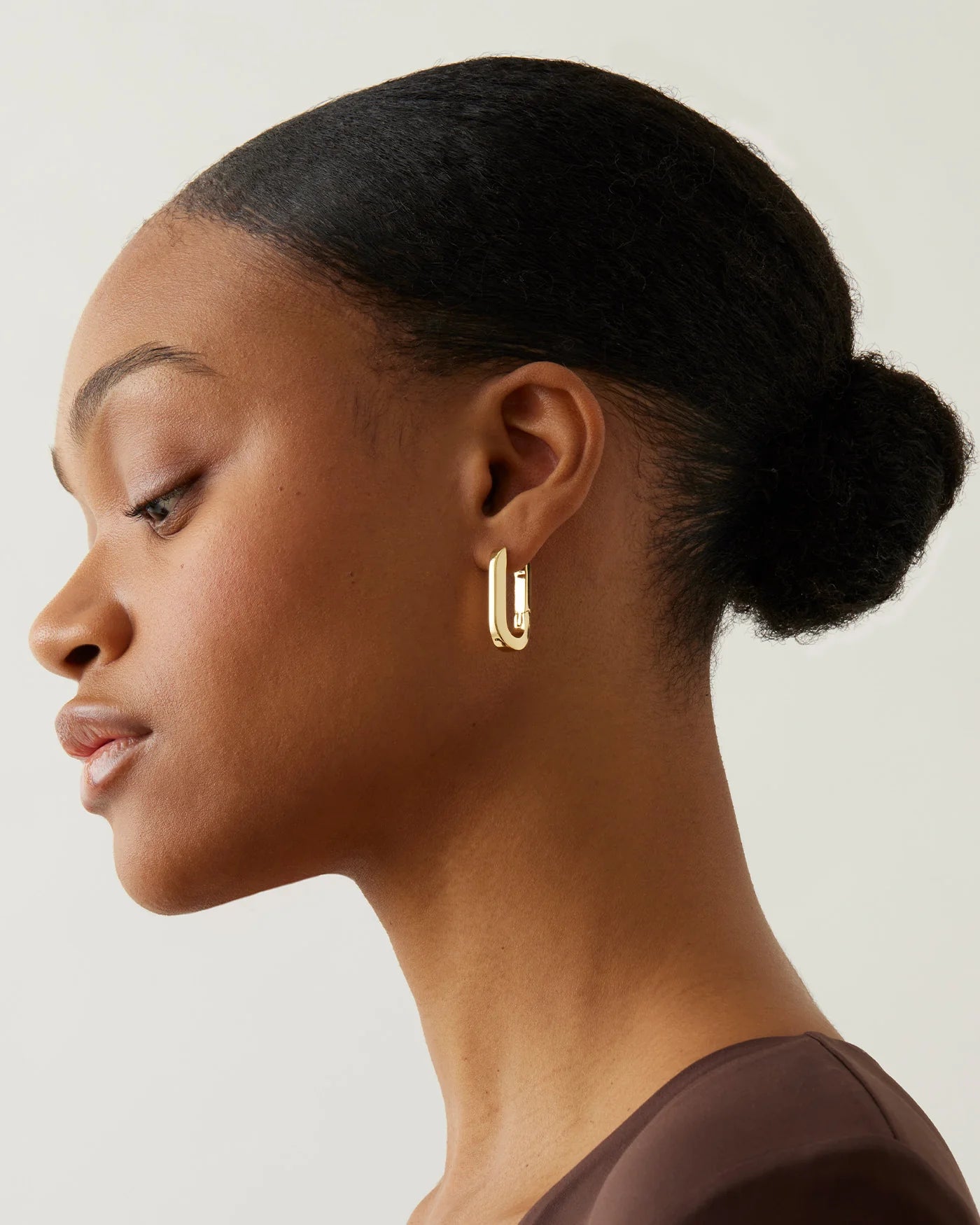U-Link Earring - Gold