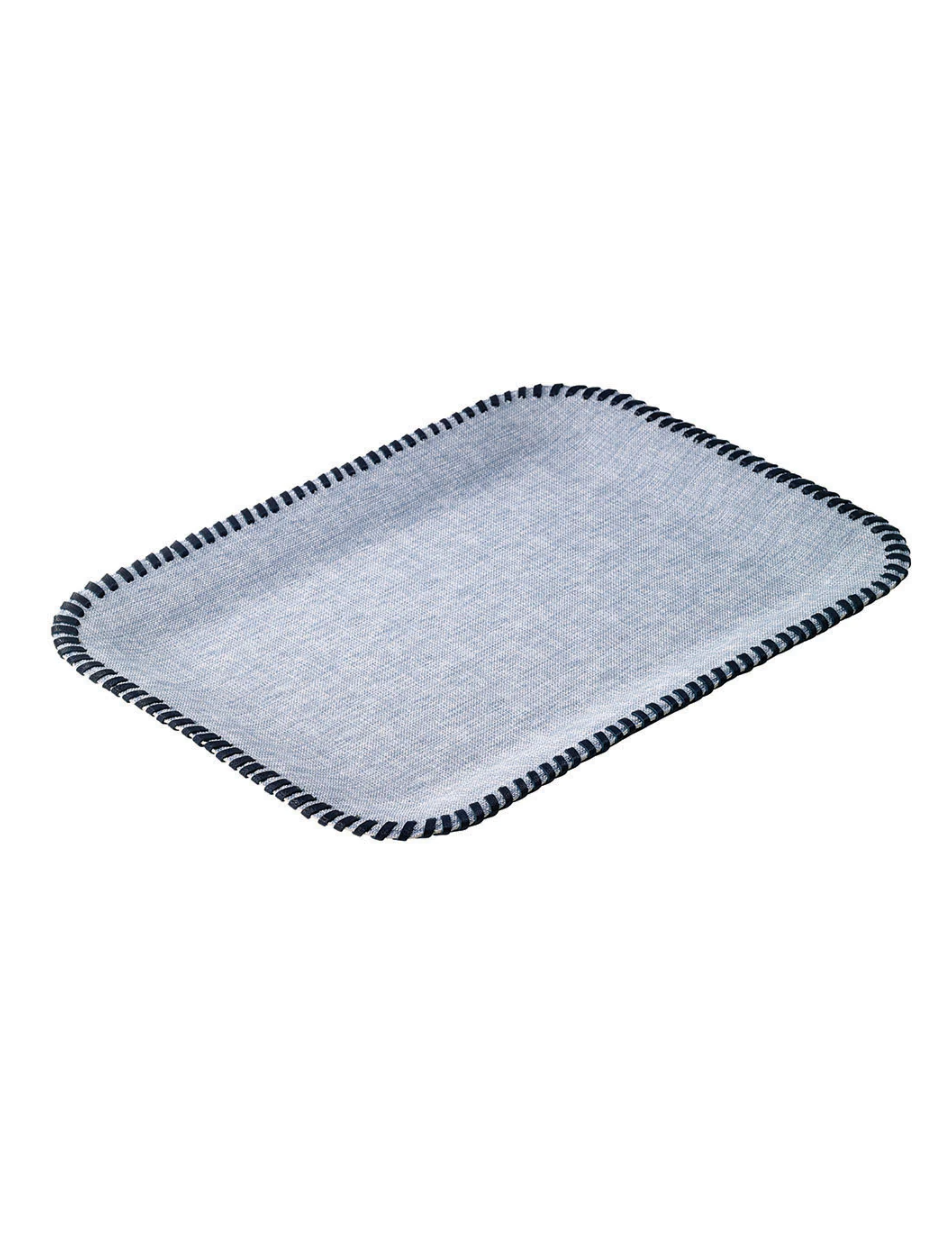 Whipstitch Flat Tray - Bluebell