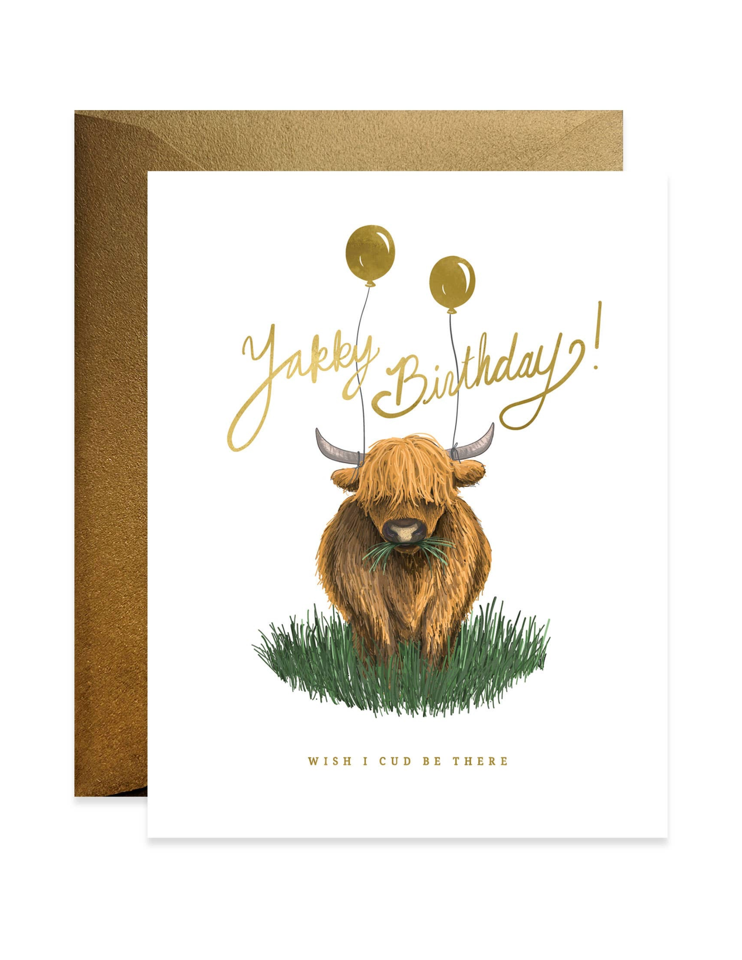 Yakky Birthday Card