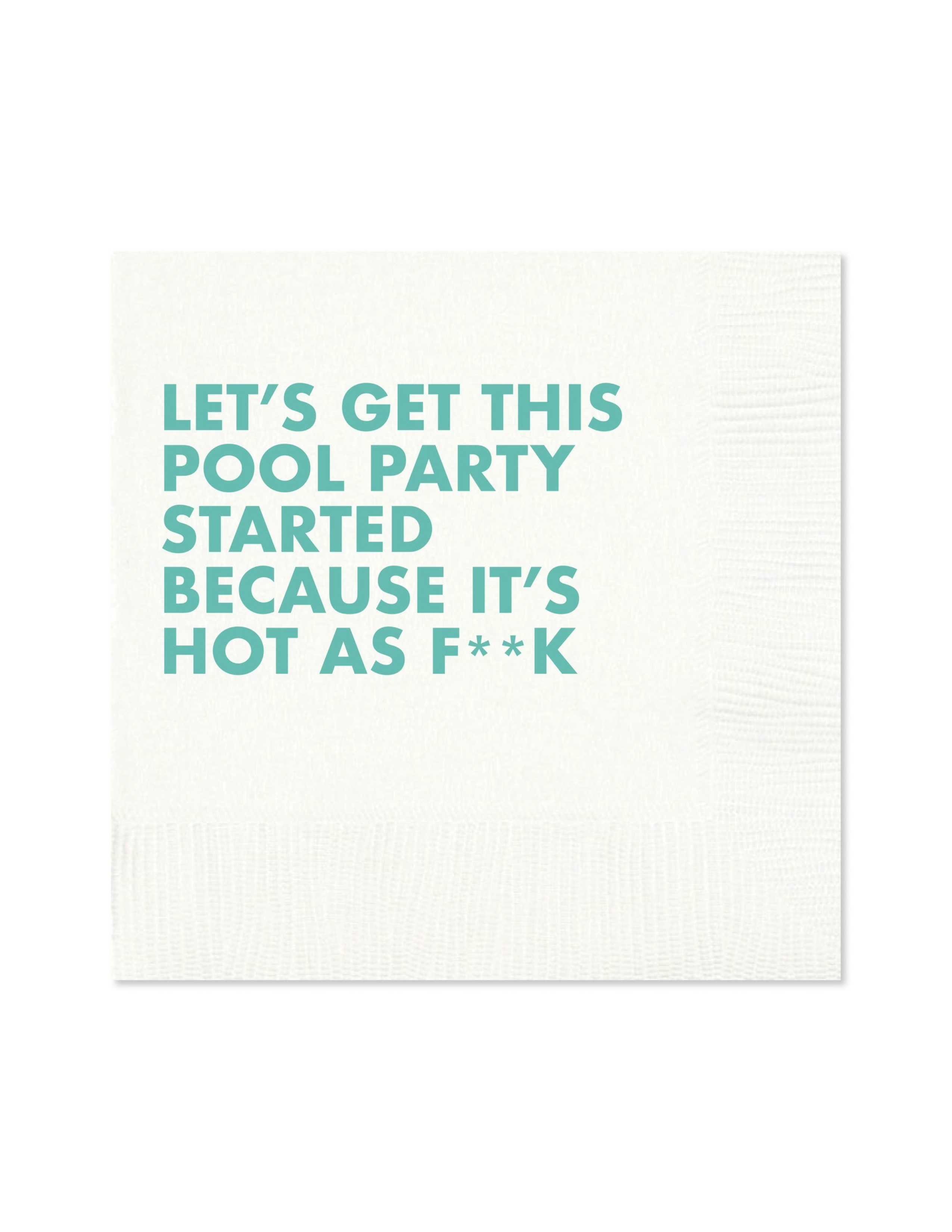 Pool Party Cocktail Napkin