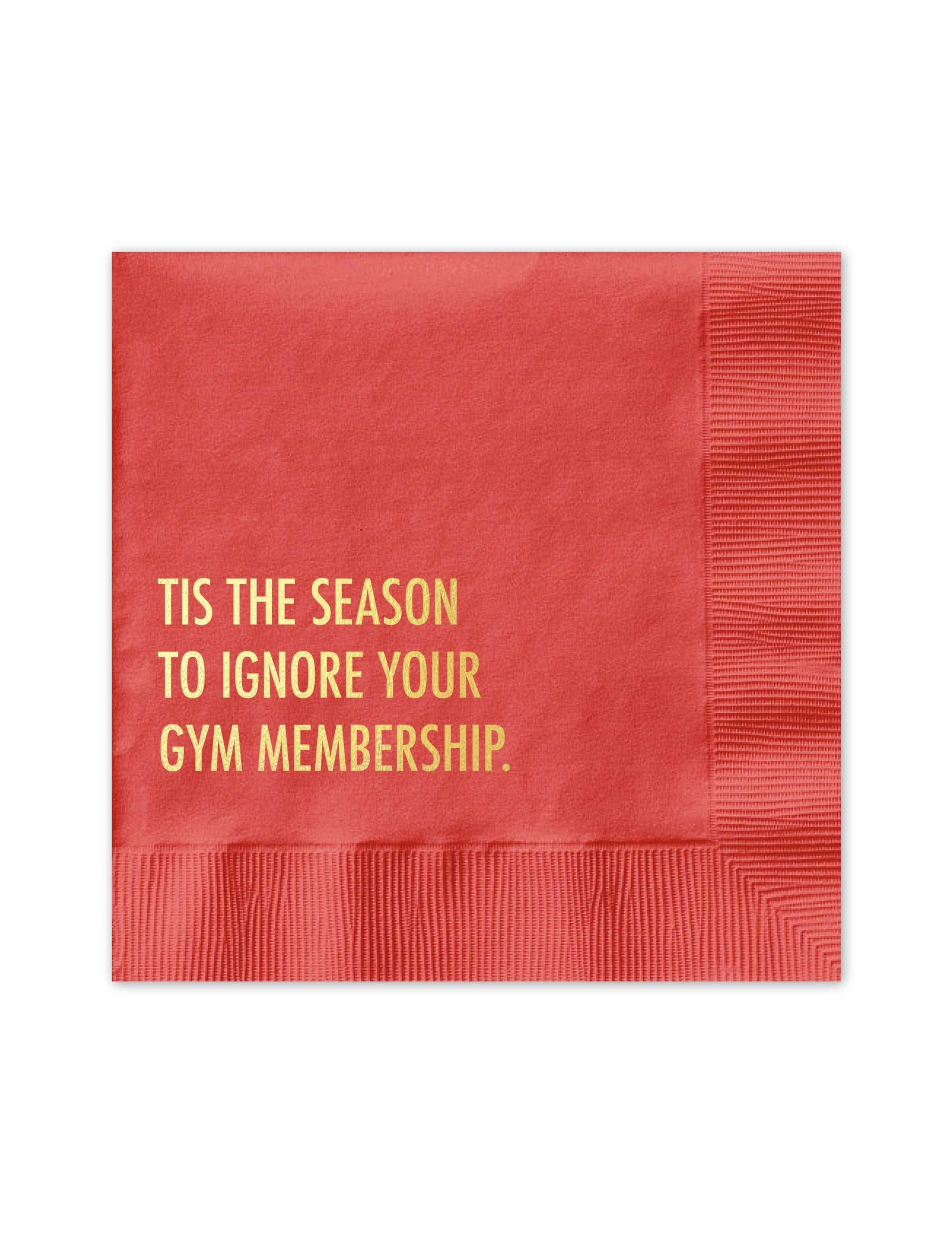 Gym Membership Cocktail Napkin