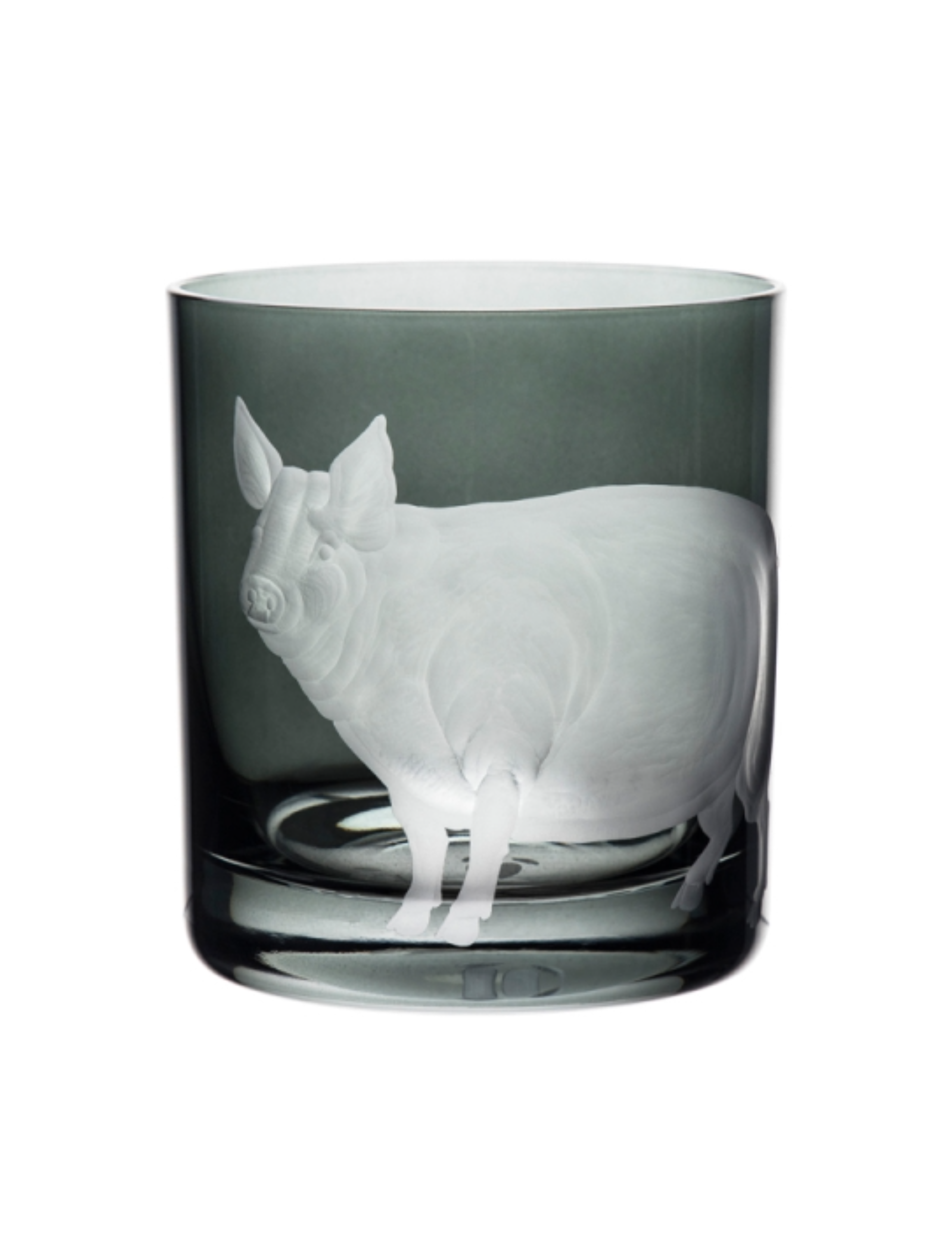 Barnyard Collection Double Old Fashioned - Pig