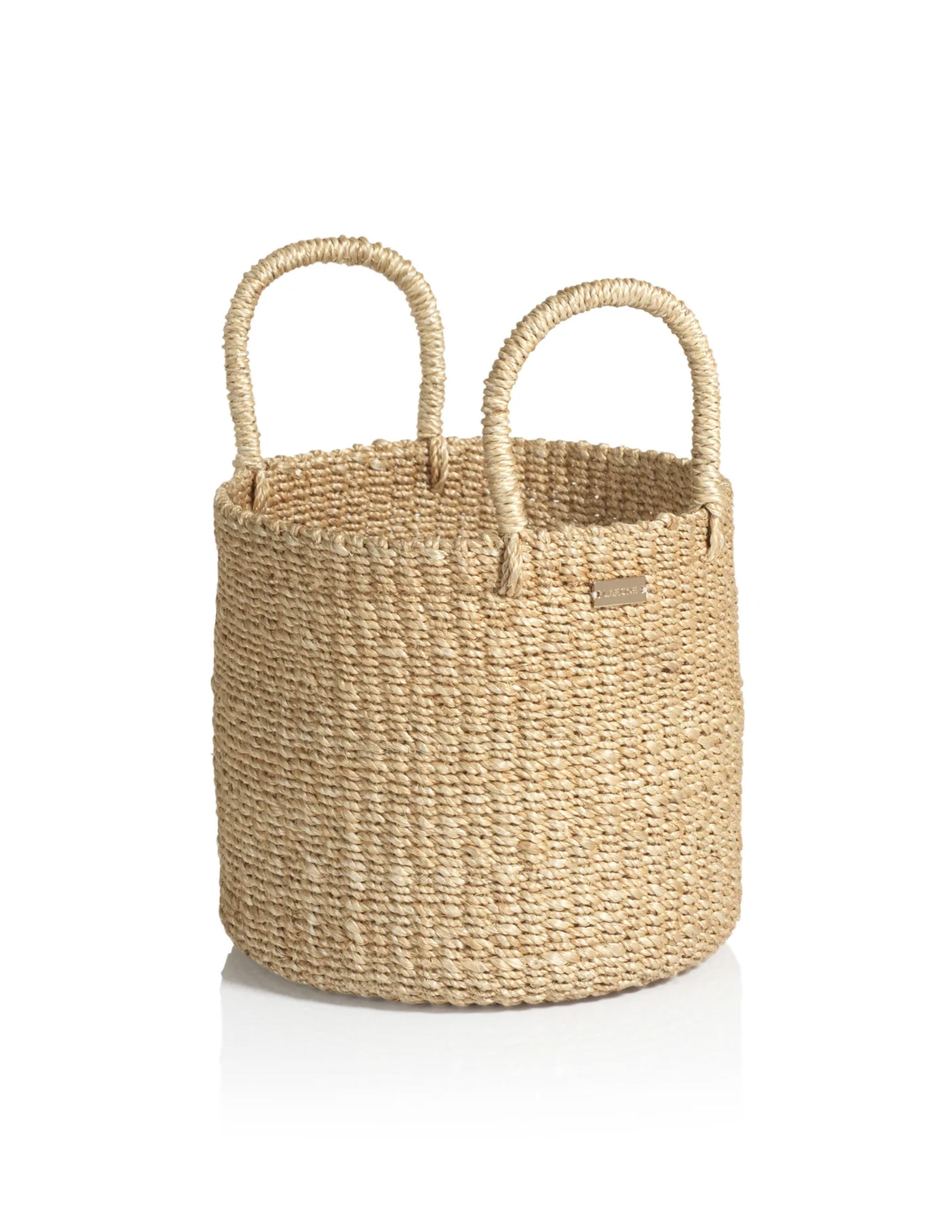 Camille Round Abaca Basket - Small
