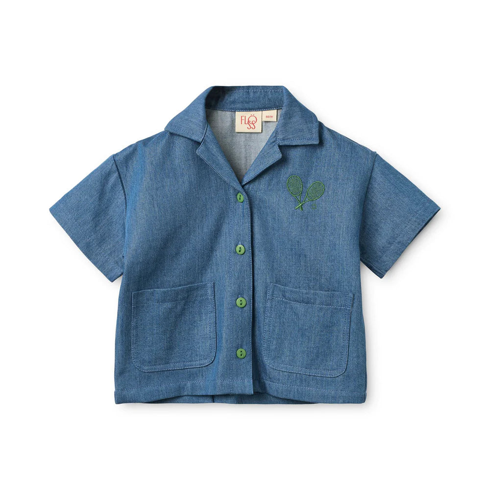 Victor Shirt - Mid Blue