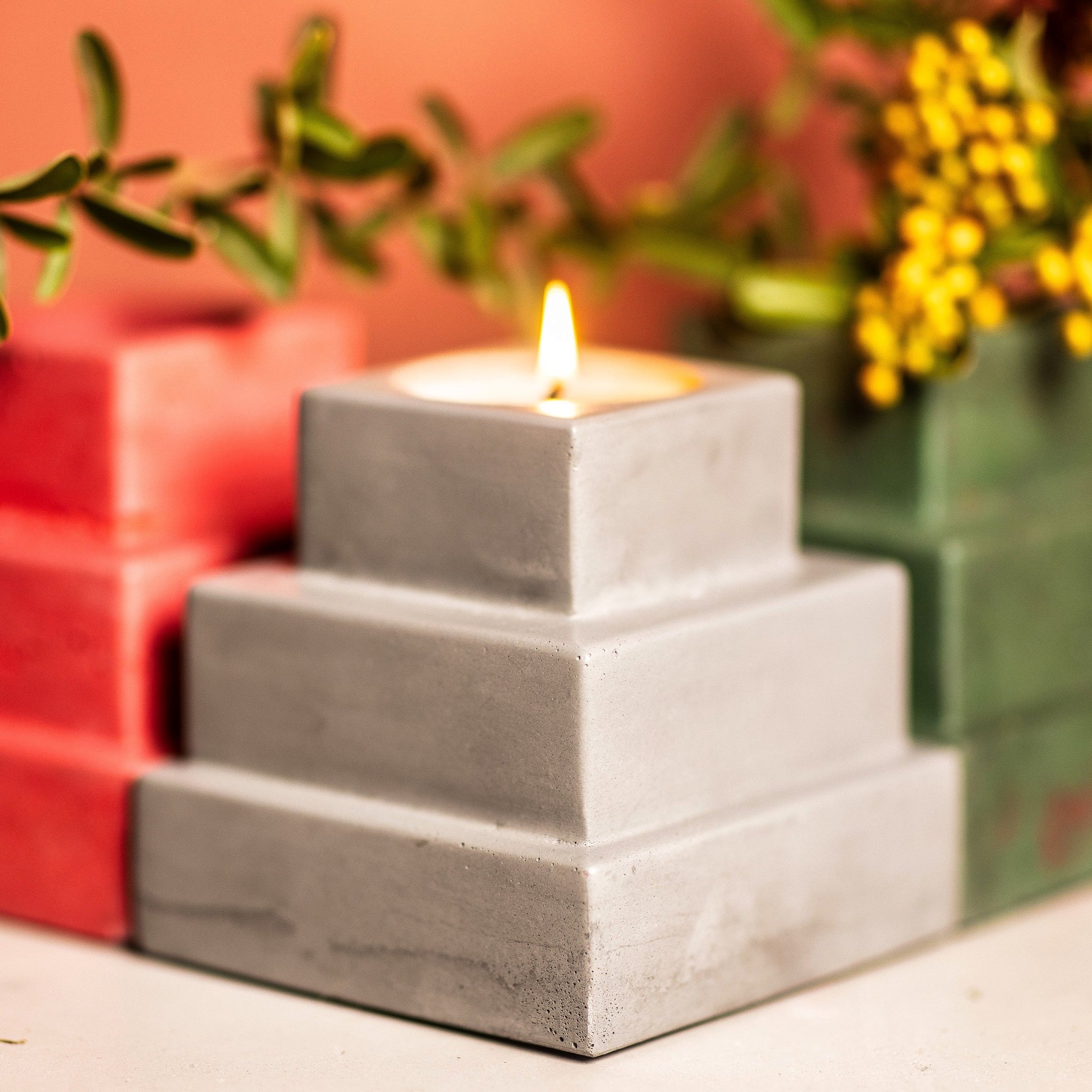 Ziggurat DIY Candle Kit - Gray