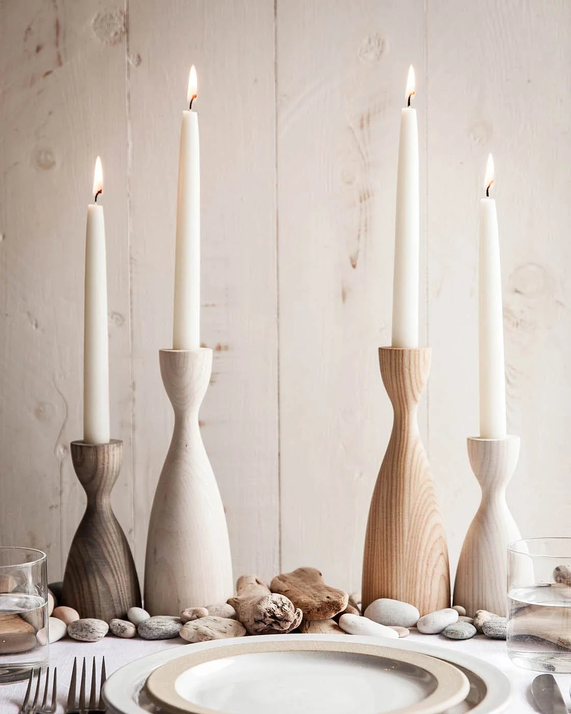 Pantry Candlestick - White