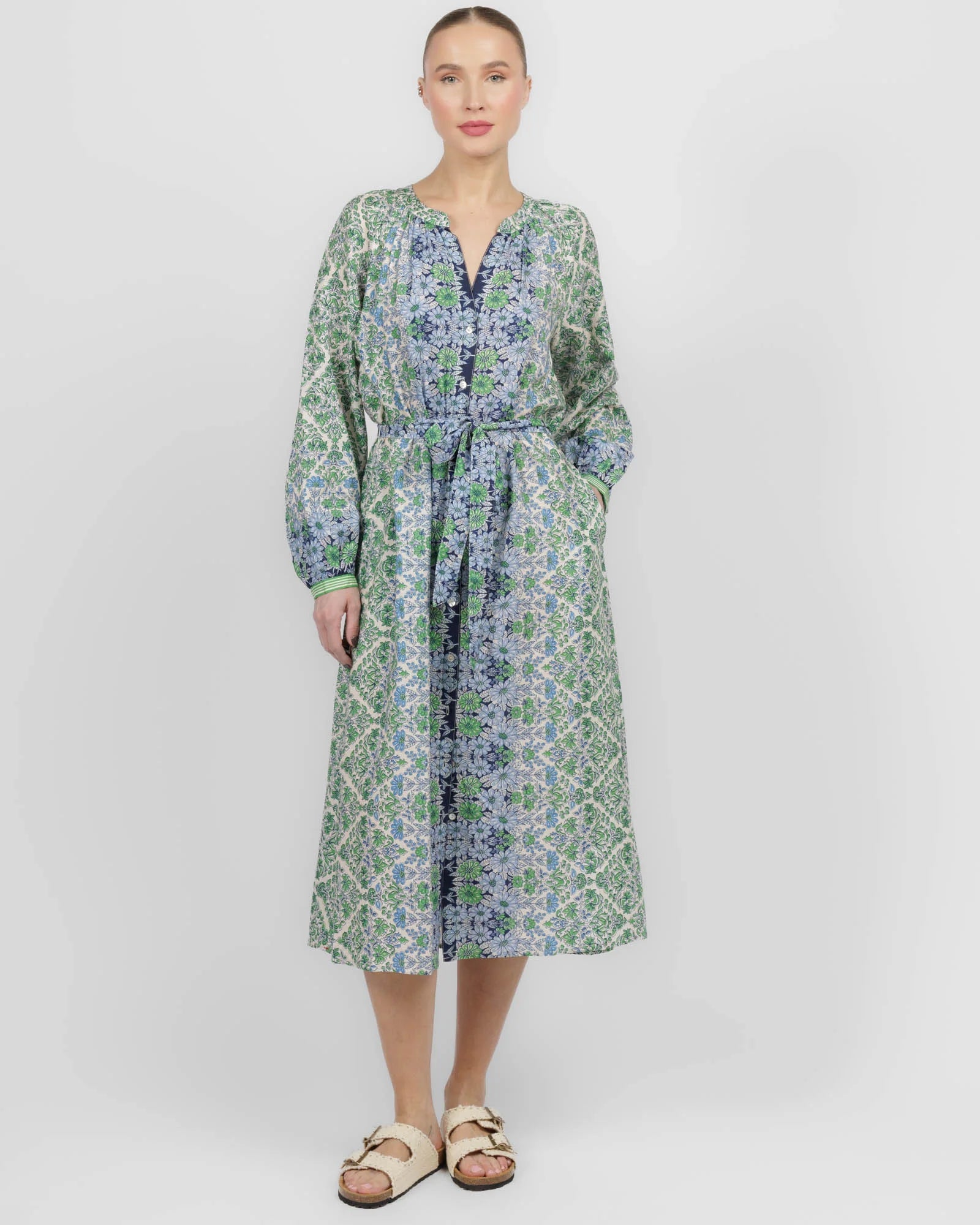 Nicola Dress - Blue Mint