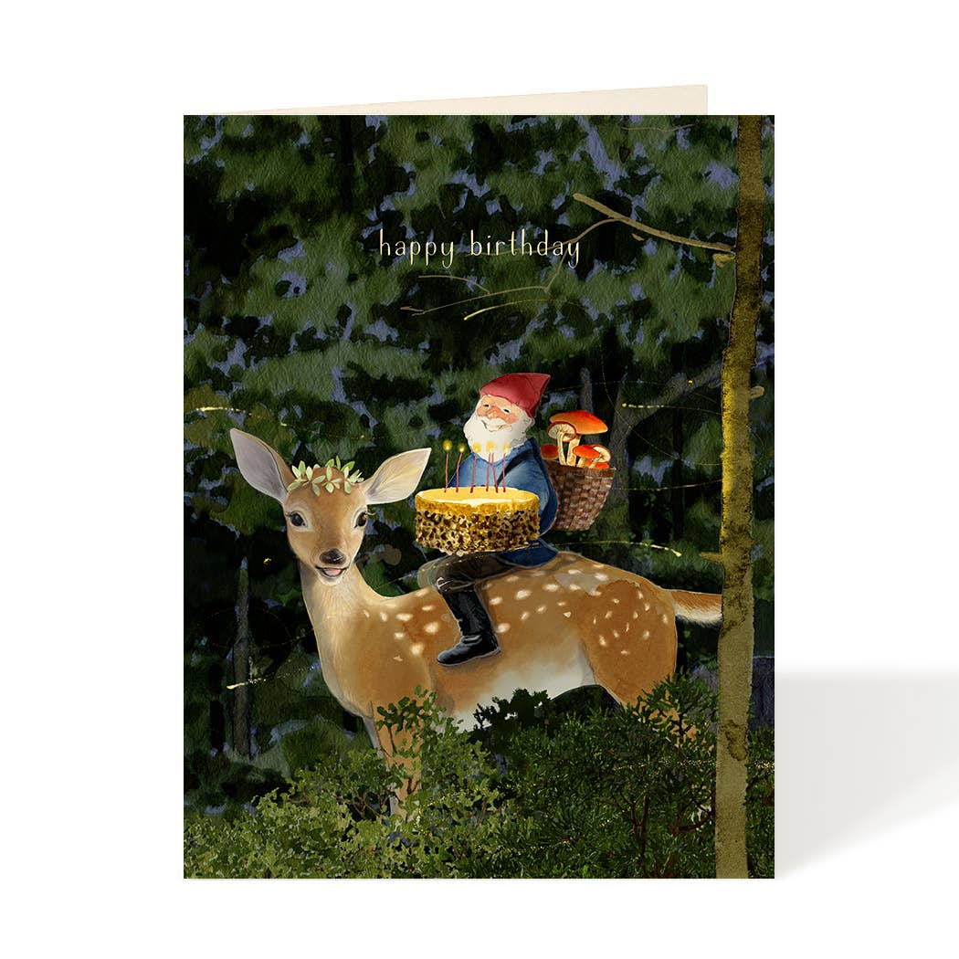 Felix Doolittle - Gnome Magic - Birthday Greeting Card