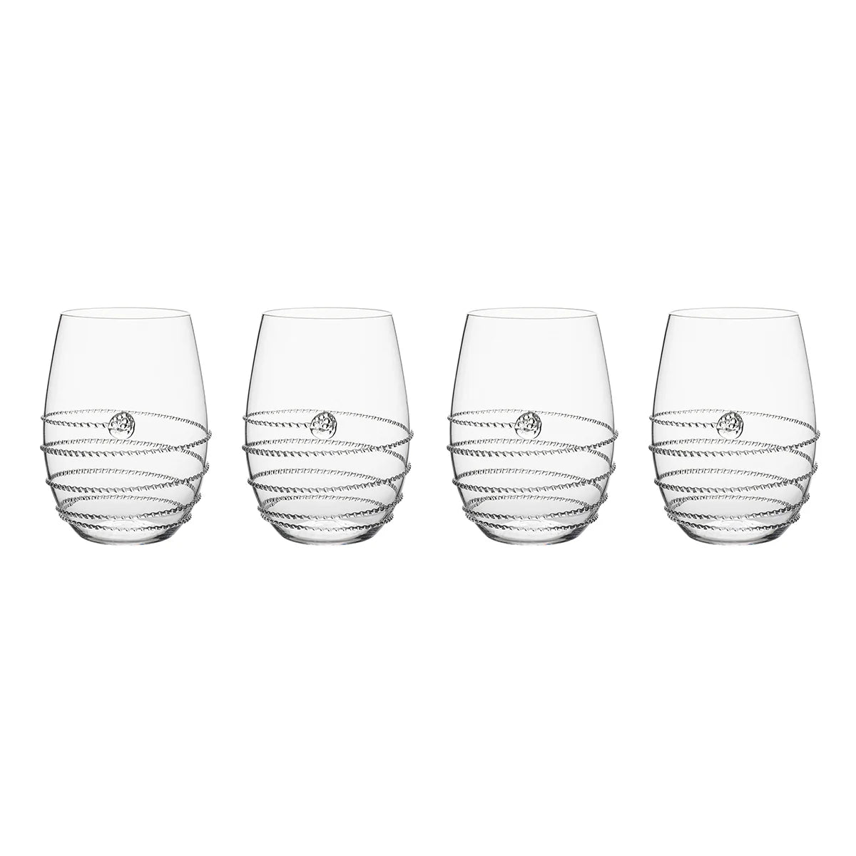 Amalia Stemless White Wine Glass Set of 4