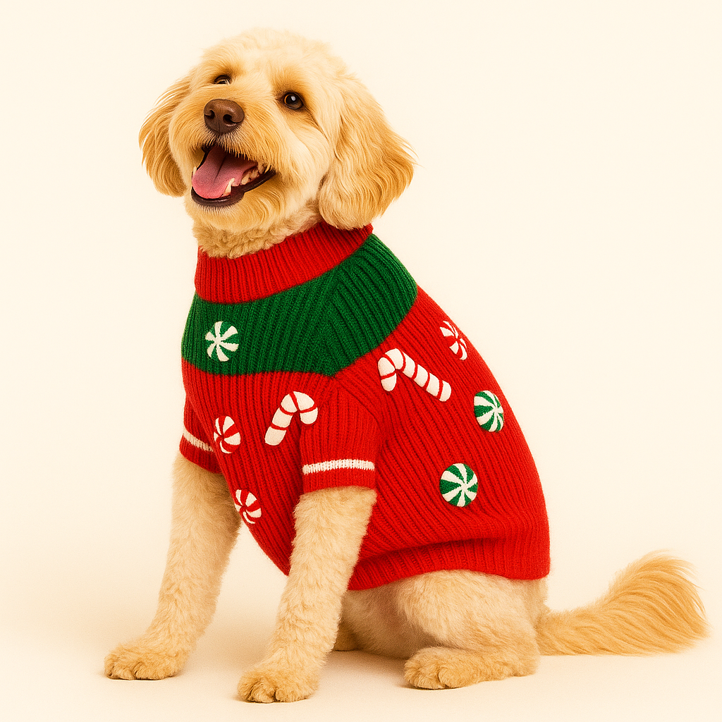 Found My Animal - Found My Animal Peppermint Candy 3D Icon Sweater: Large