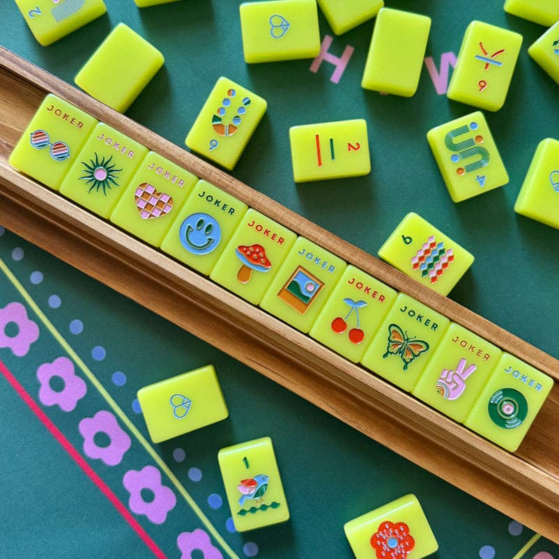 Mahjong Tiles - Chartreuse
