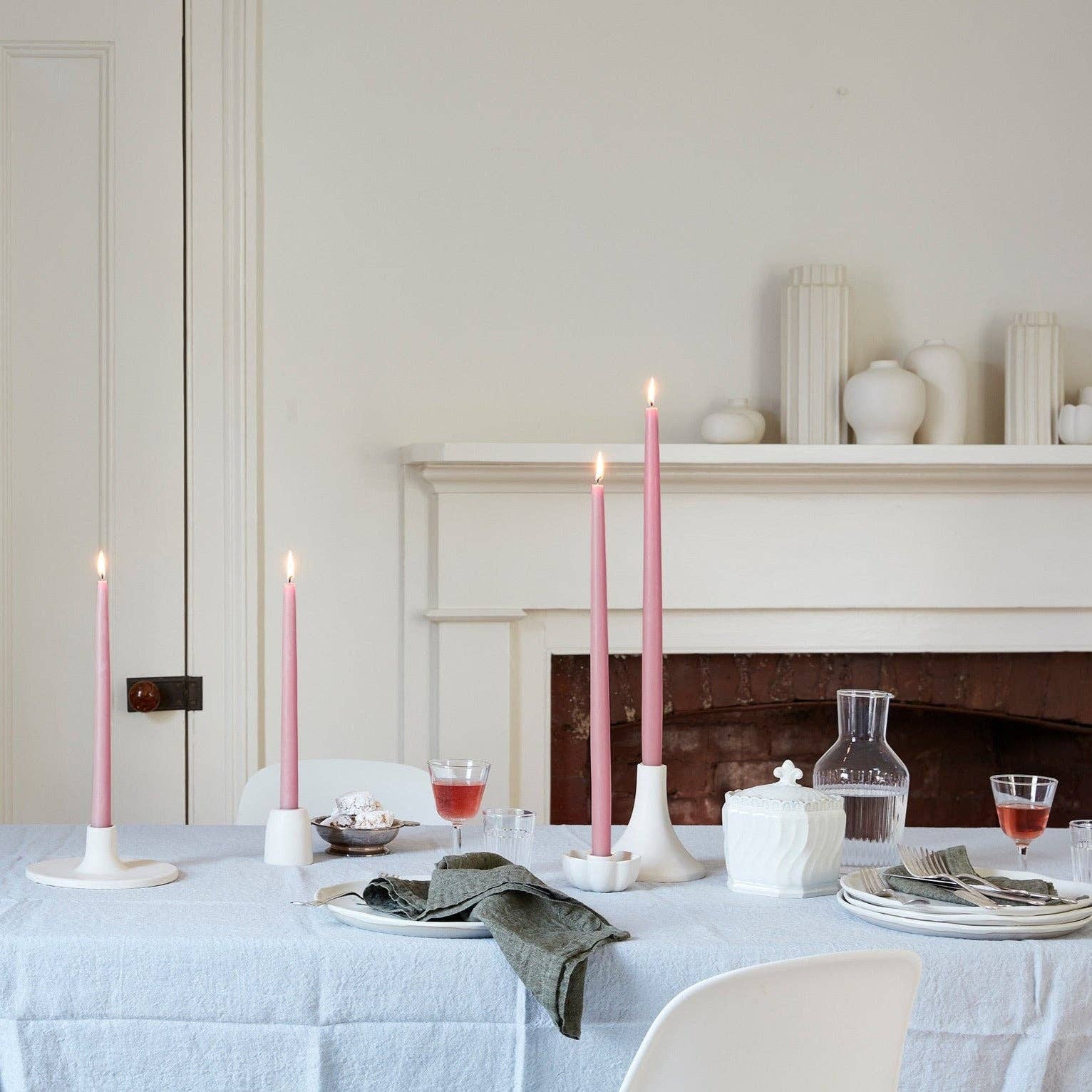 The Floral Society - 12" Original Dipped Taper Candles: Miel