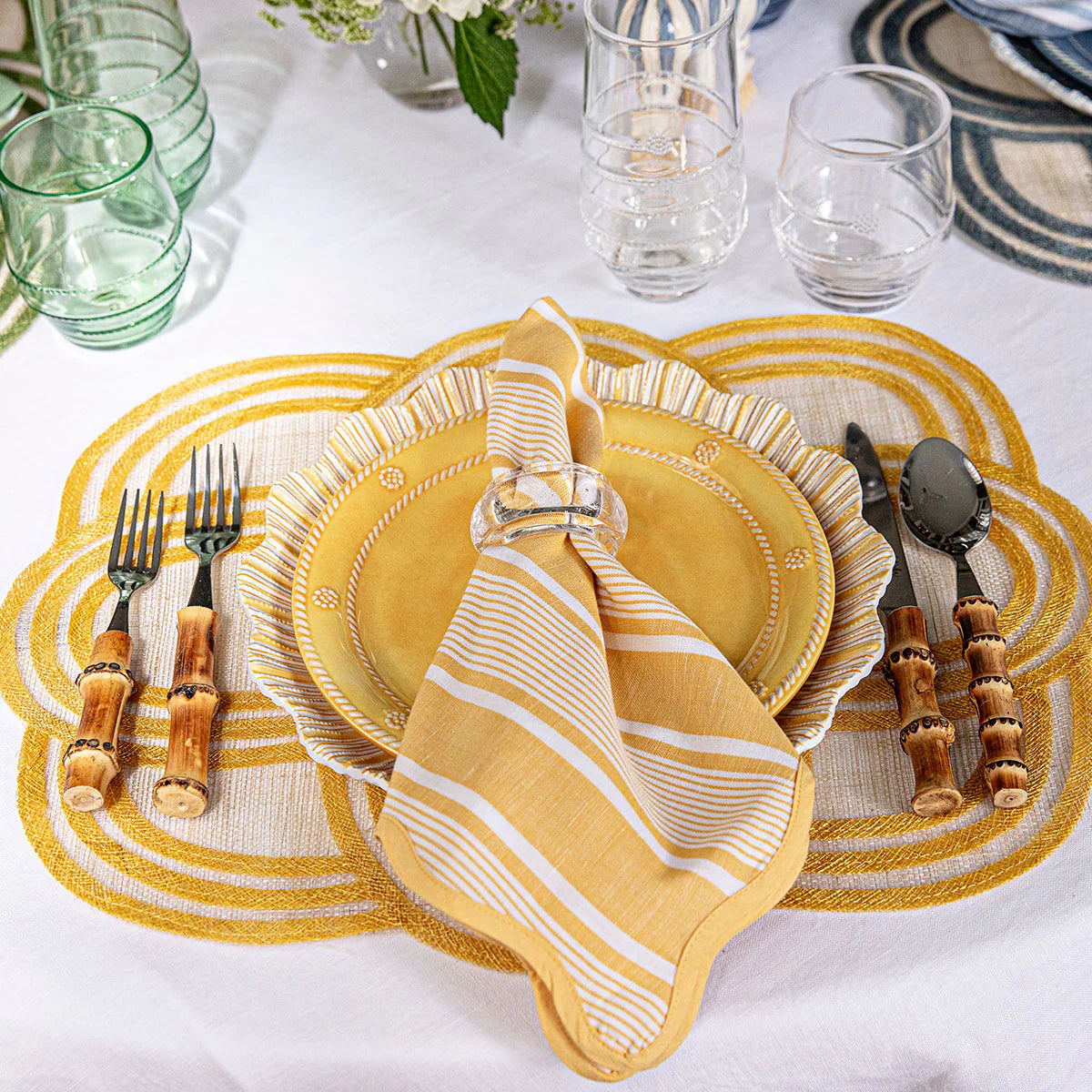 Provence Napkin Ring Set/4