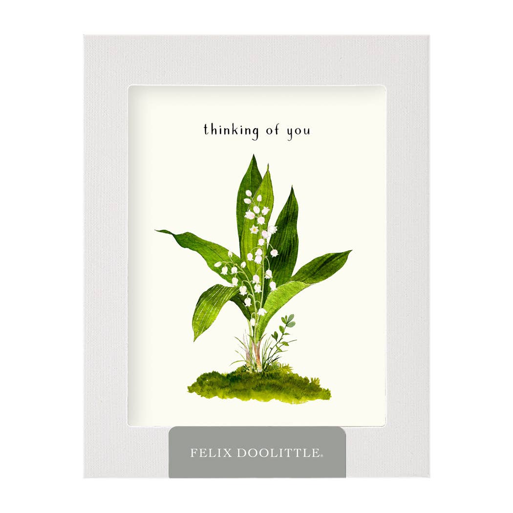 Felix Doolittle - Lily of the Valley - Thinking of You Card: Occasion Card