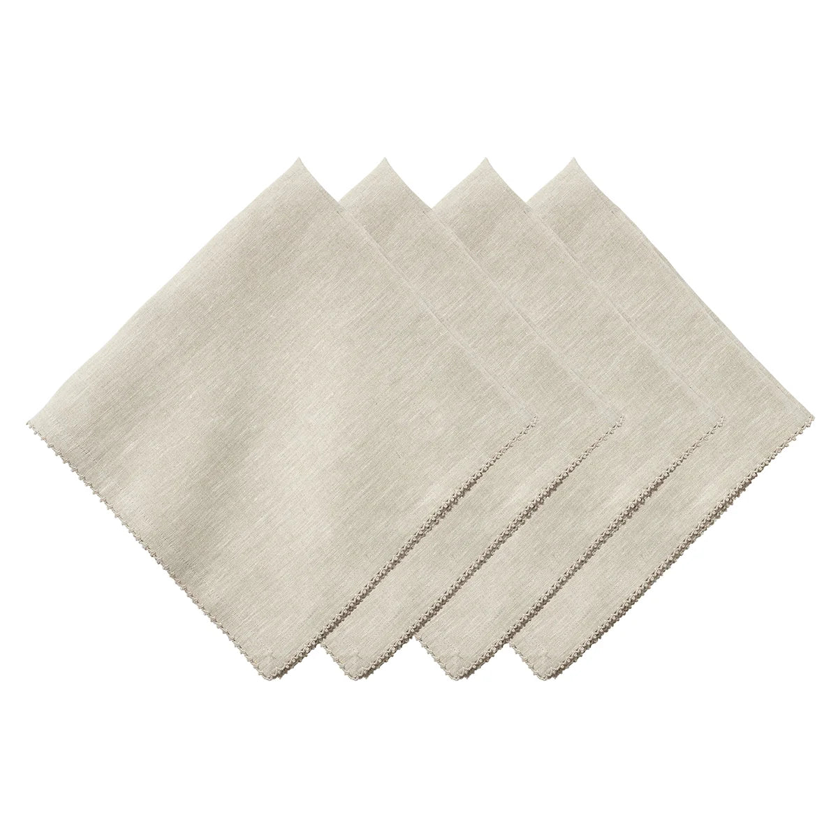 Berry Scallop Napkin Set of 4 - Natural
