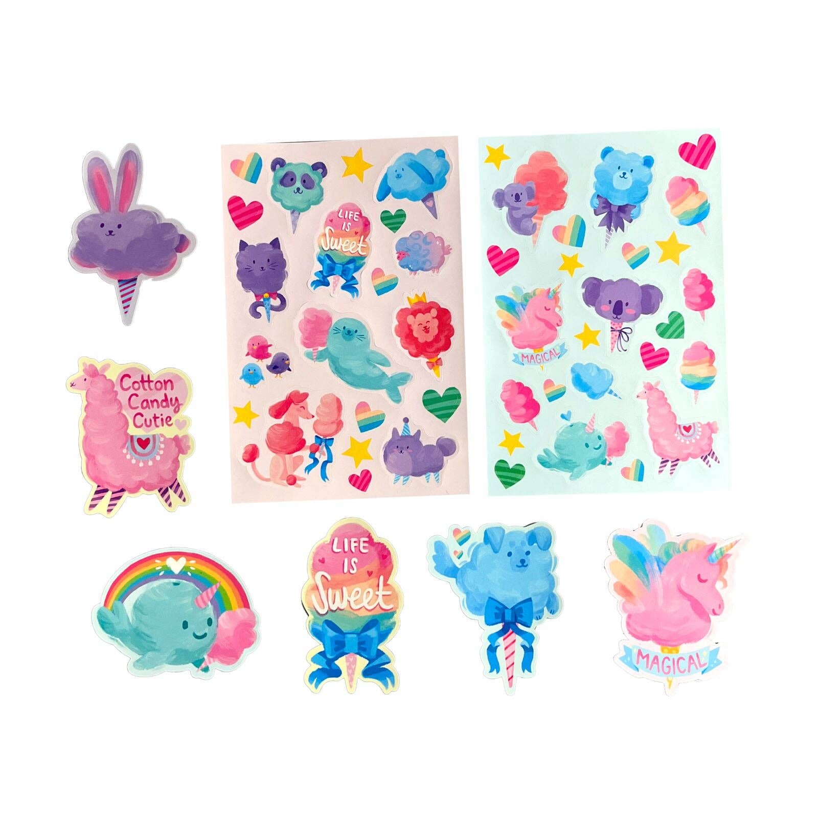 Stickiville Stickers - Fluffy Cotton Candy