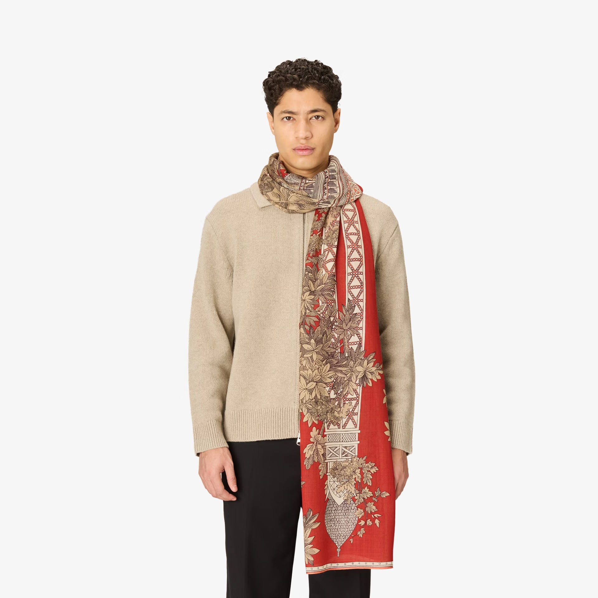 Scarf 80 - 1889 - Terracotta