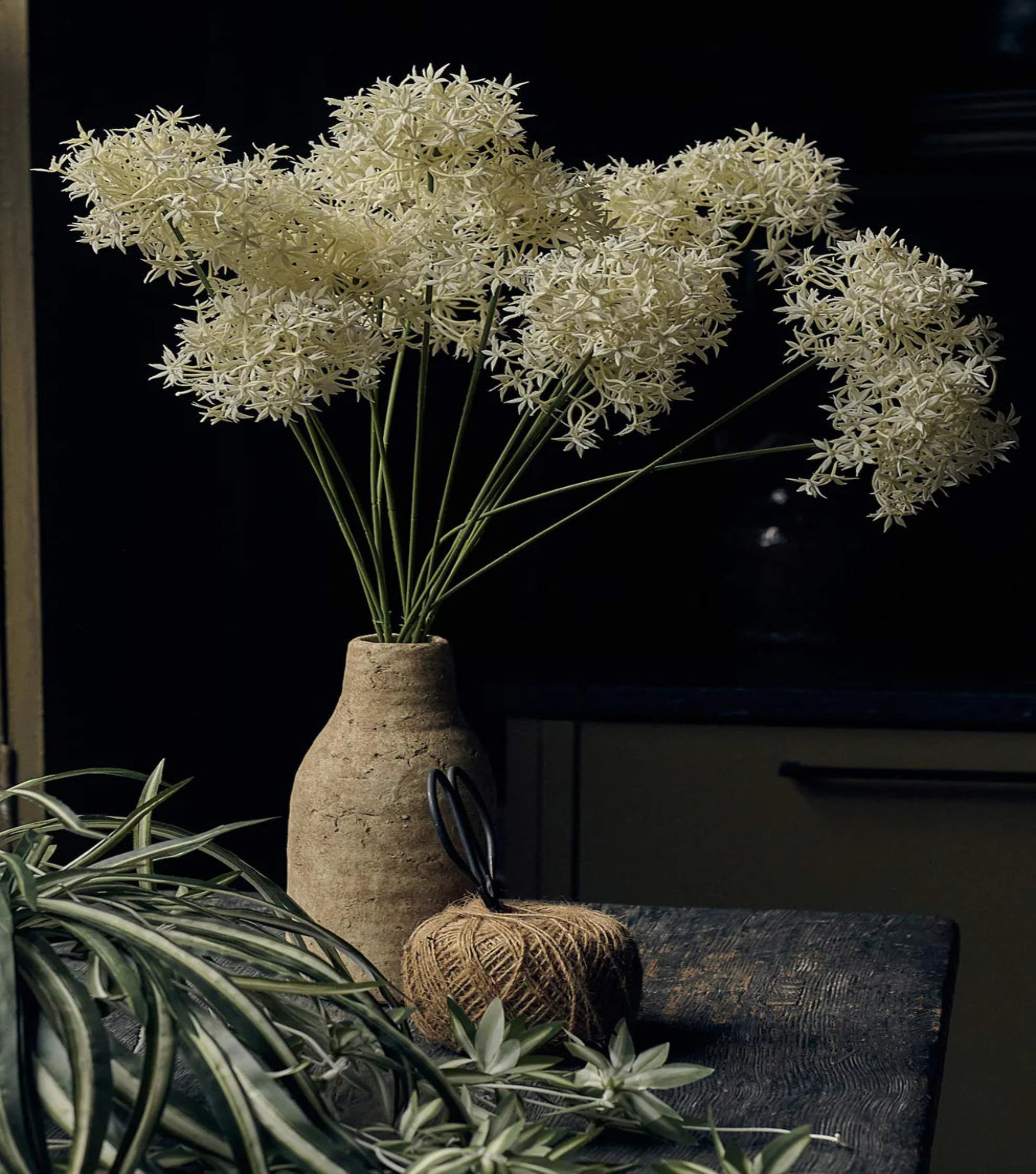 Artificial Allium Bunch - Cream