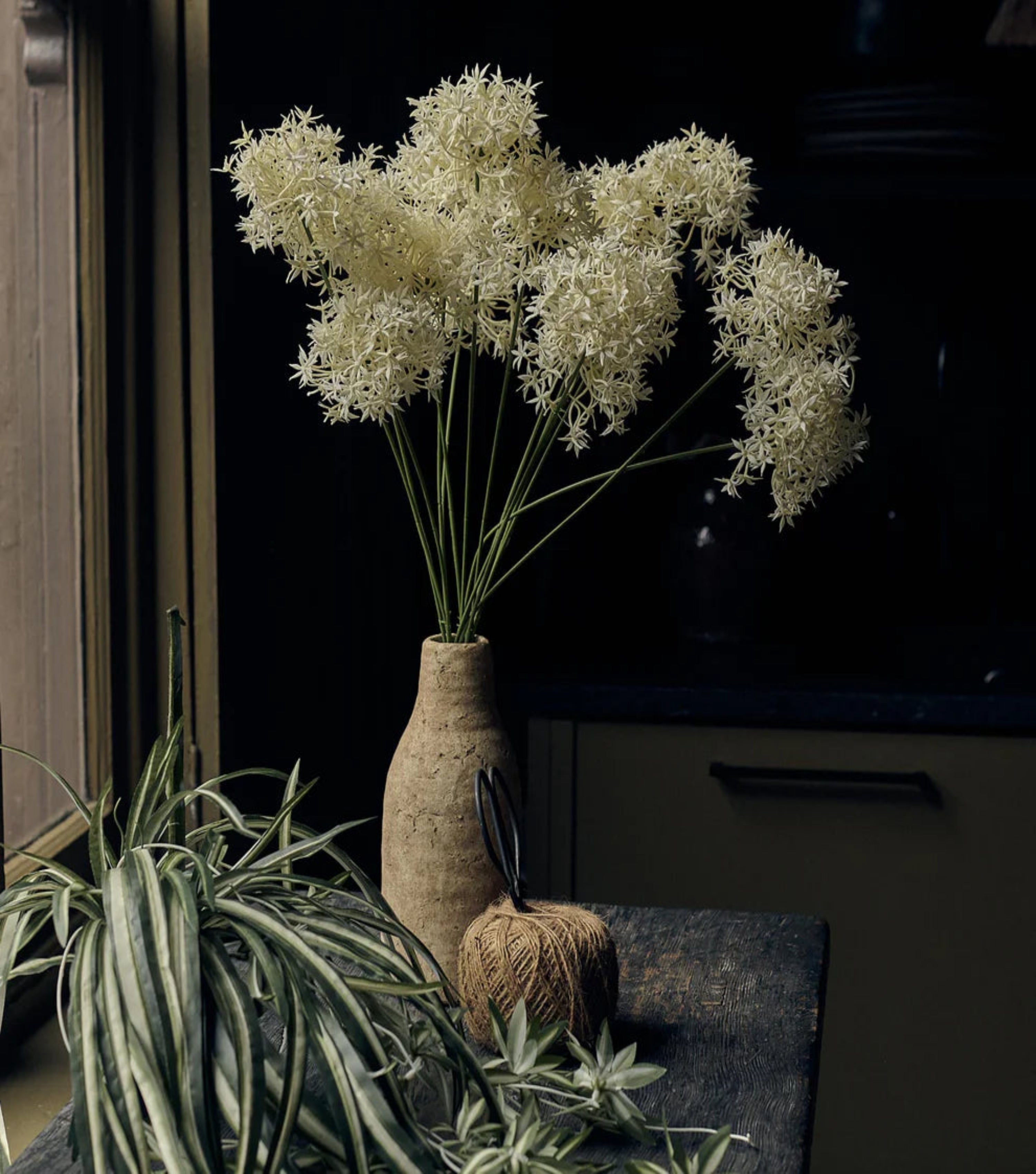 Artificial Allium Bunch - Cream