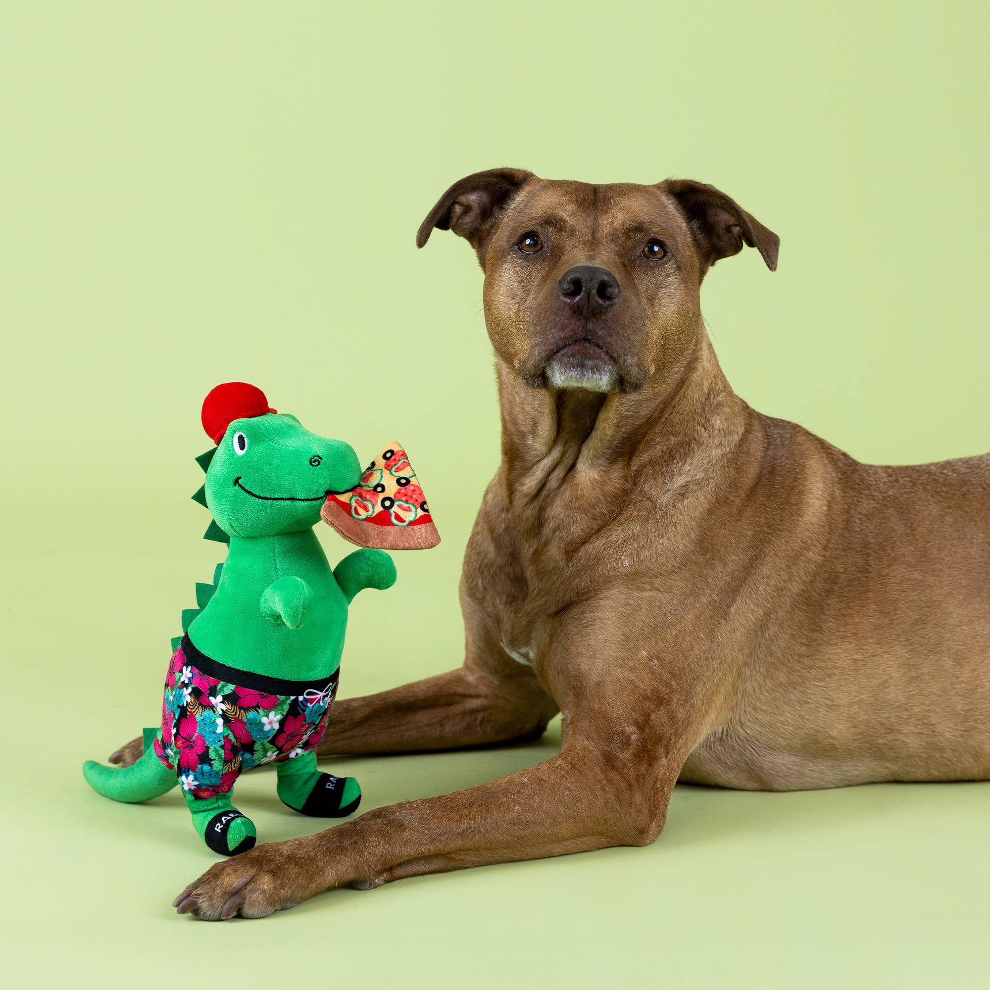 Pizzasaurus Rex Plush Dog Toy