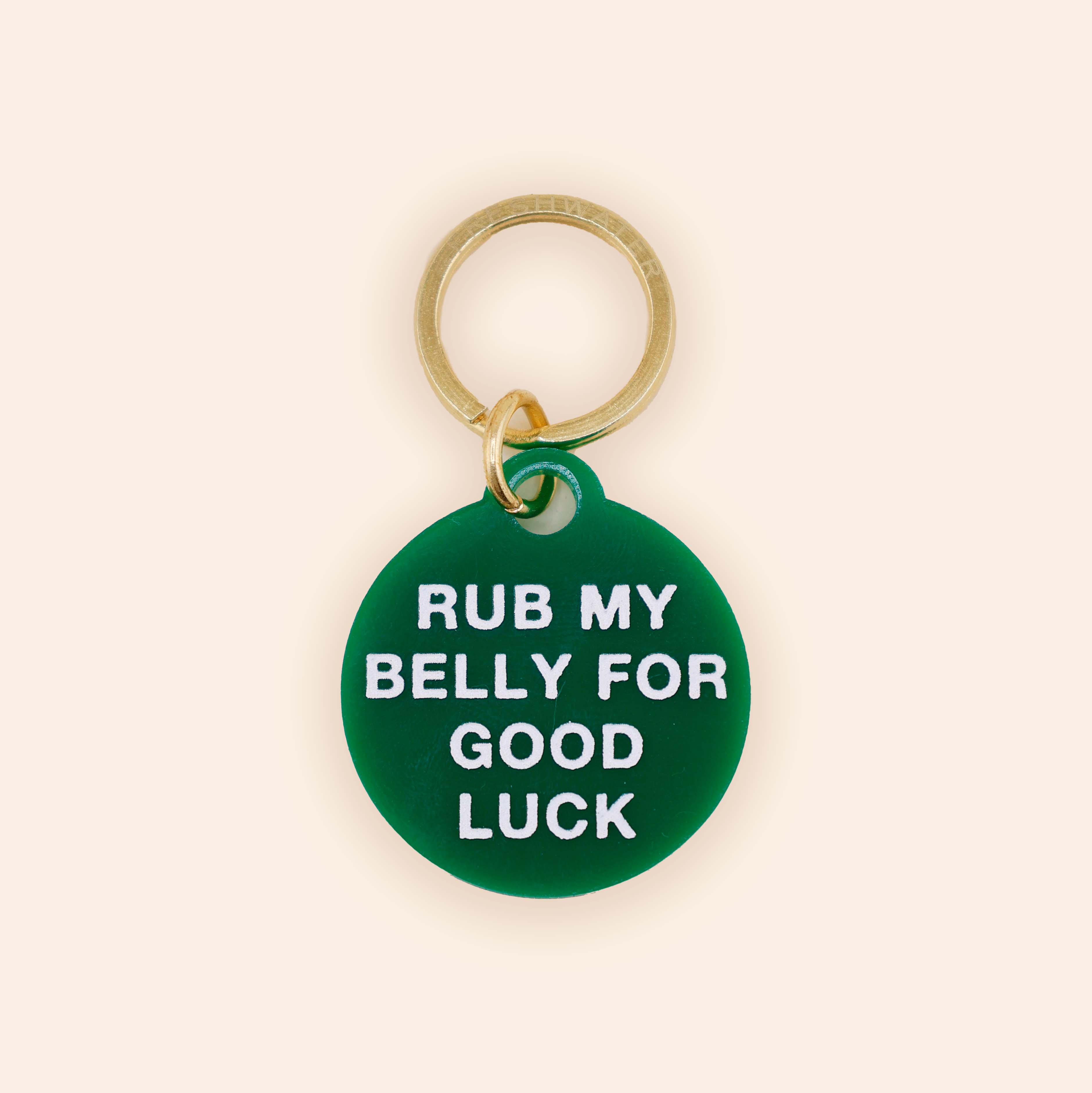 Freshwater Curated Goods™ - Rub My Belly Pet Tag