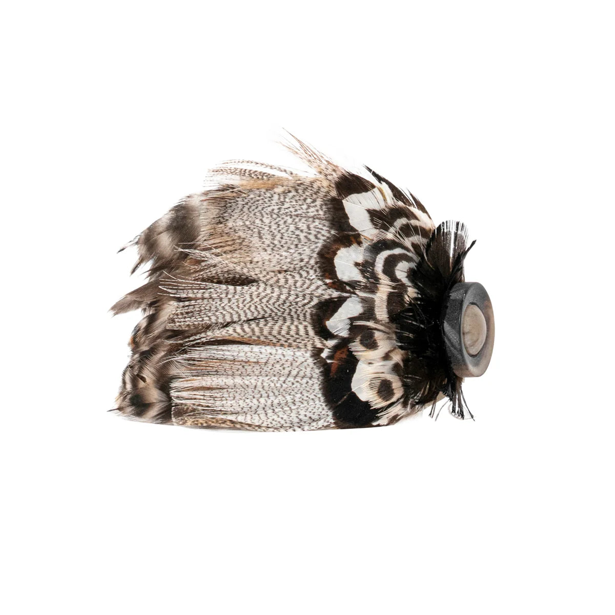 Feather Napkin Ring Set of 4  - Espresso