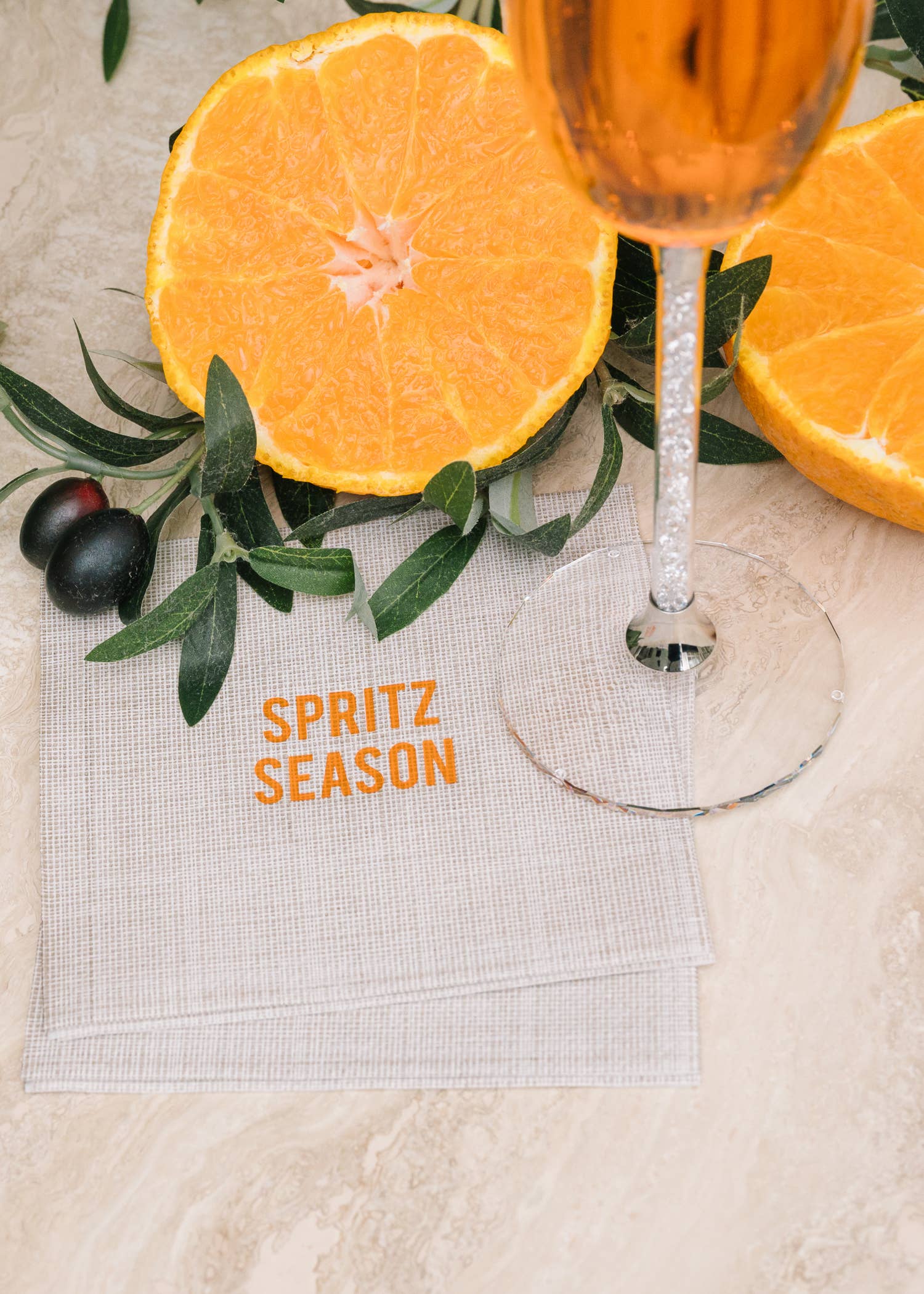 No Reservations - Spritz Season Disposable Cocktail Napkins – Summer Party