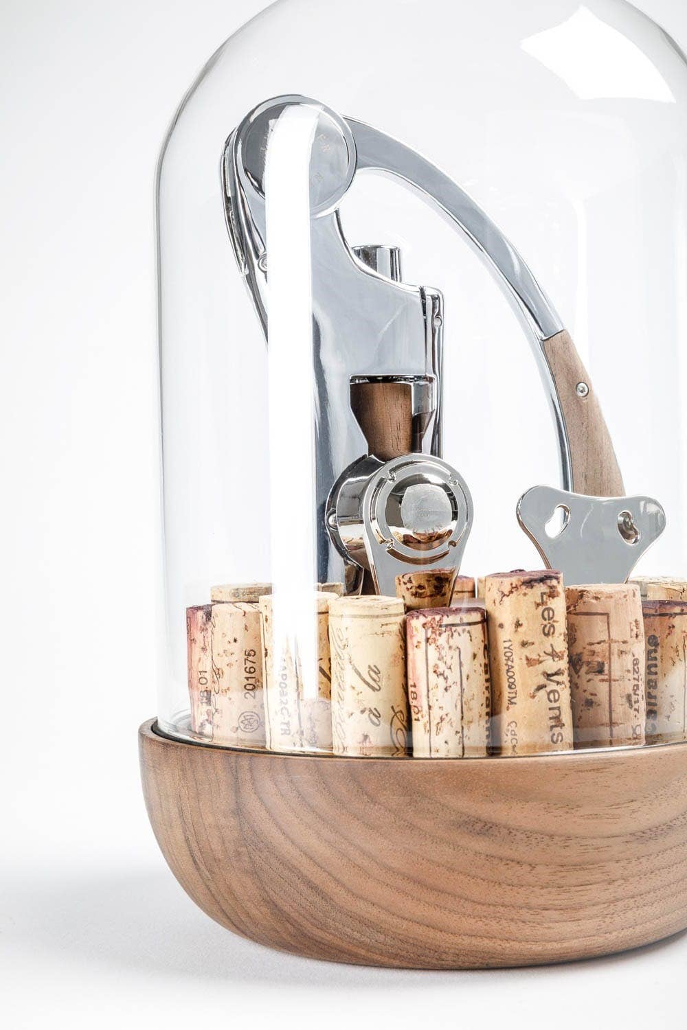 L'Atelier du Vin - USA - Wine Tools in a Wooden and Glass Set - OENO MOTION GROOM