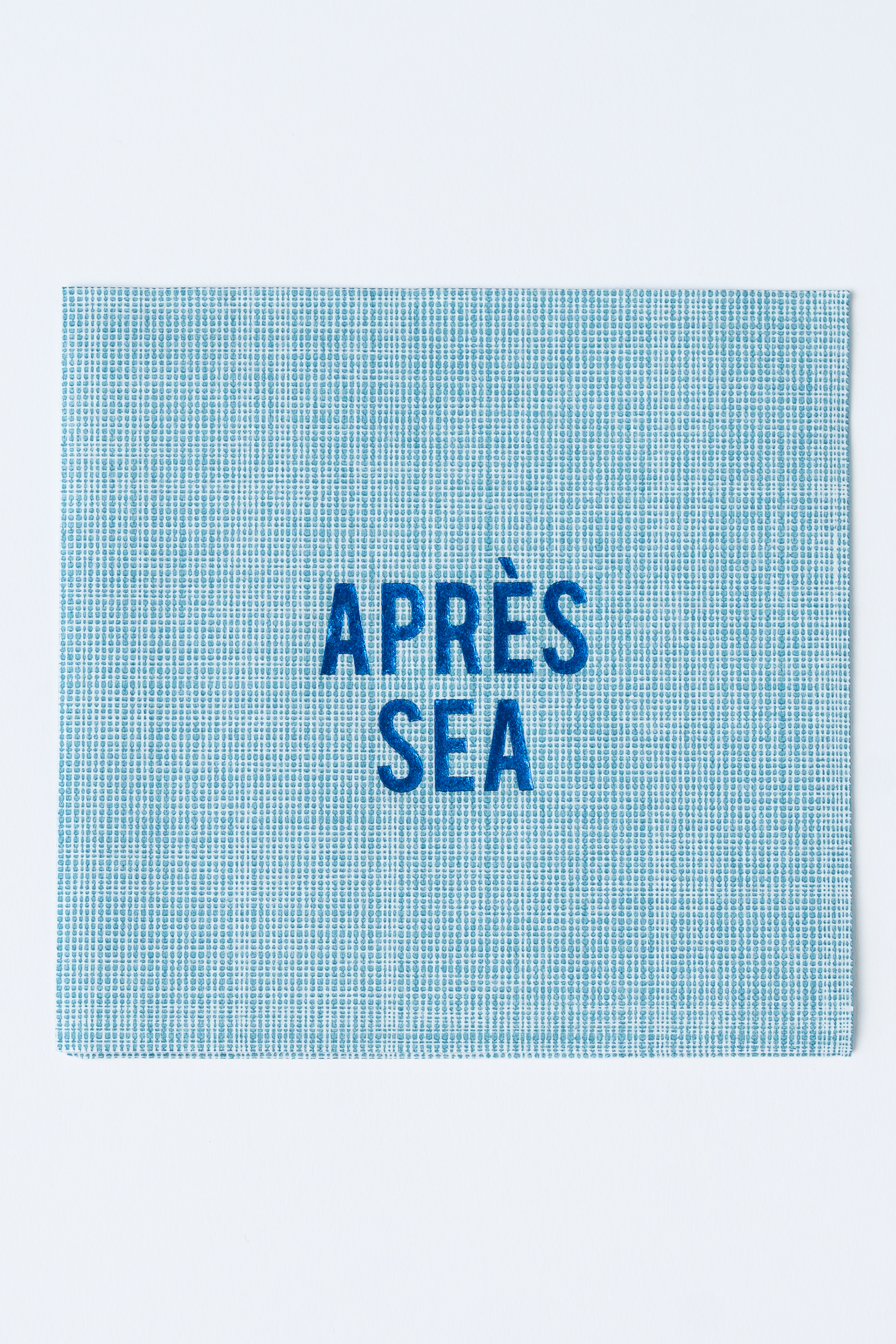 No Reservations - Après Sea Disposable Cocktail Napkins – Luxury Coastal Party