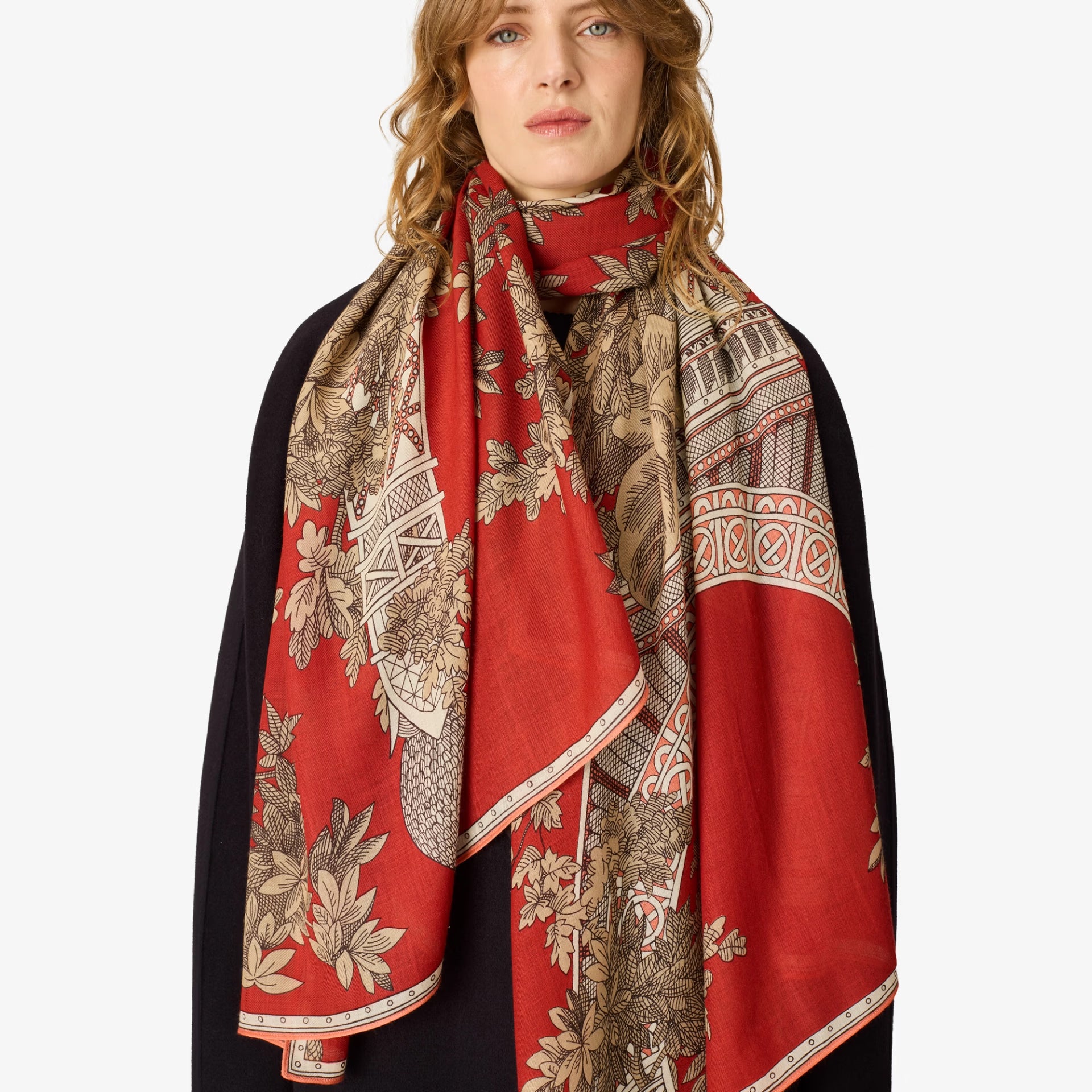 Scarf 80 - 1889 - Terracotta