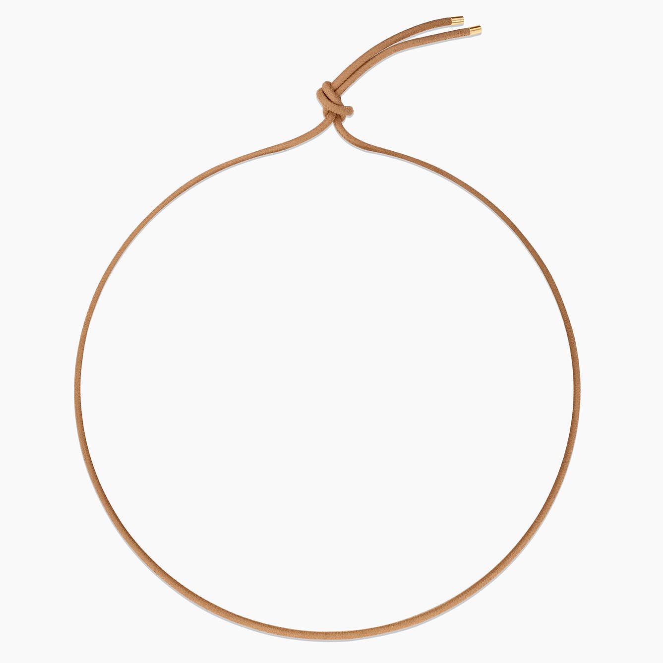Rya Leather Cord Necklace - Sand