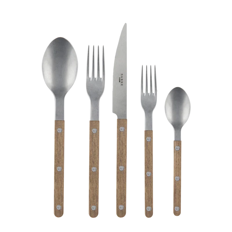 Bistro 5pc Place Setting - Vintage Teak