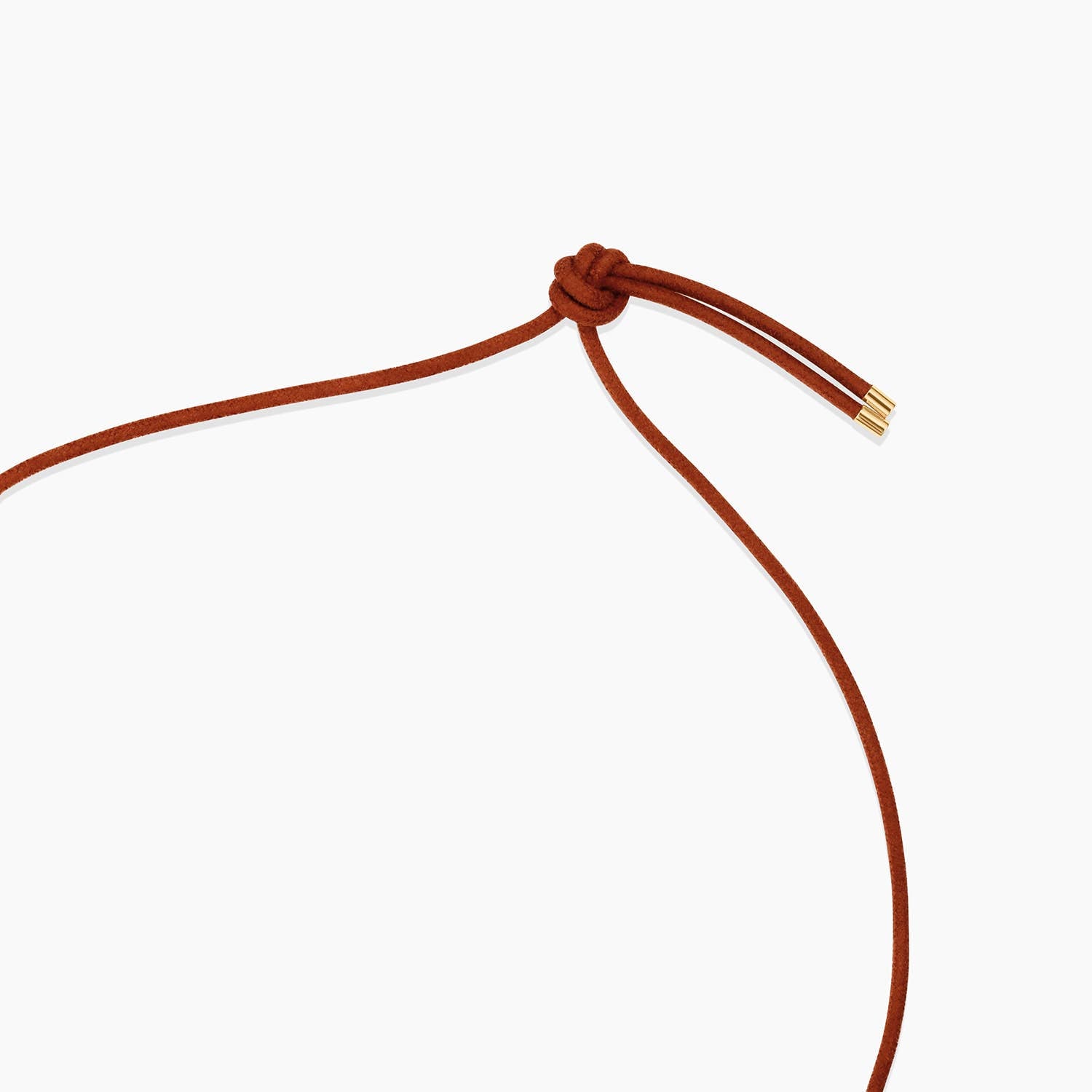 Rya Leather Cord Necklace - Sienna