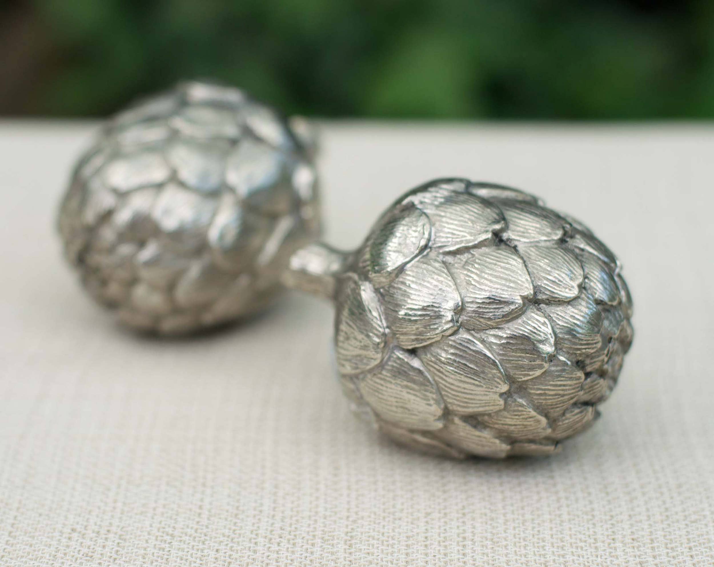 Pewter Salt & Pepper Set - Artichoke