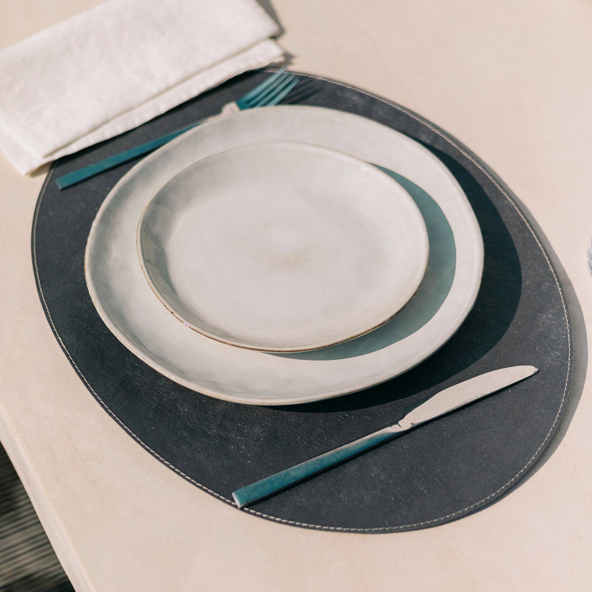 Uashmama - TEC PLACEMAT OVAL: Grey