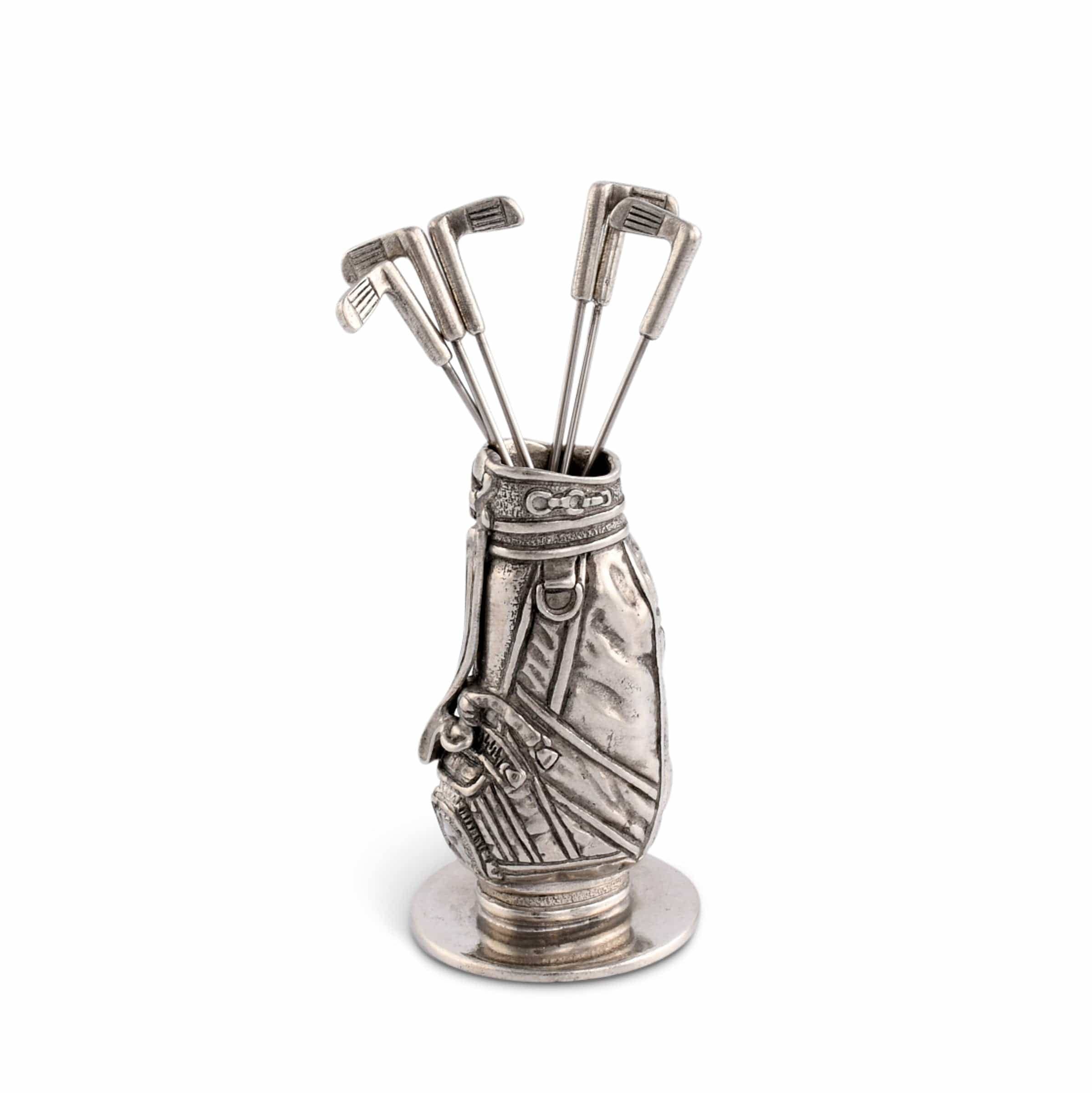 Pewter Cocktail Picks - Golf Bag