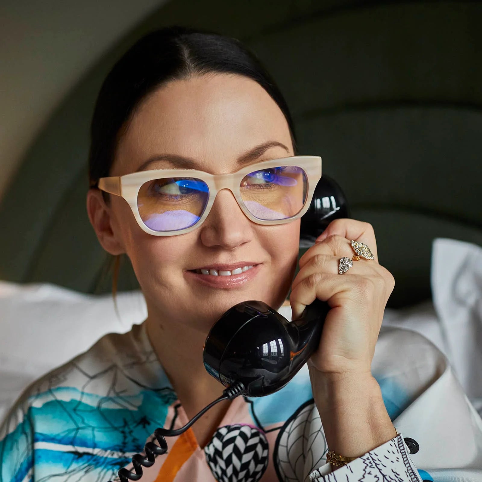 Miklos Reading Glasses - Polished Bone